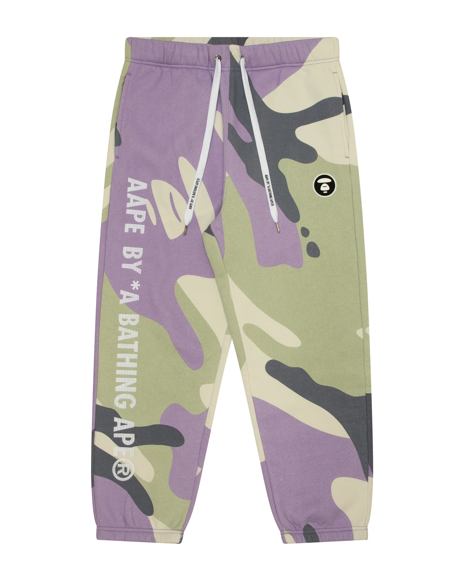 Moonface patch camo sweatpants - Image 6