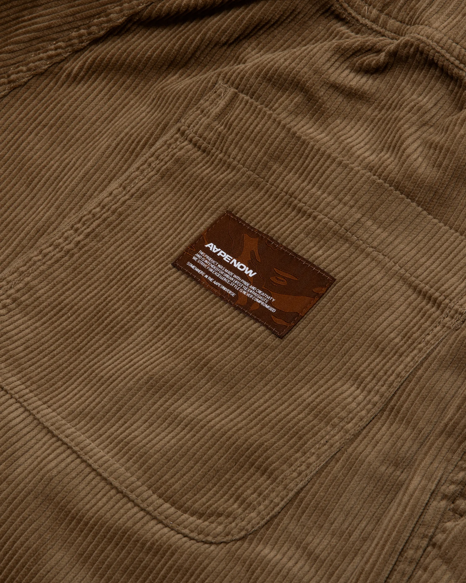 Moonface patch corduroy pants - Image 3