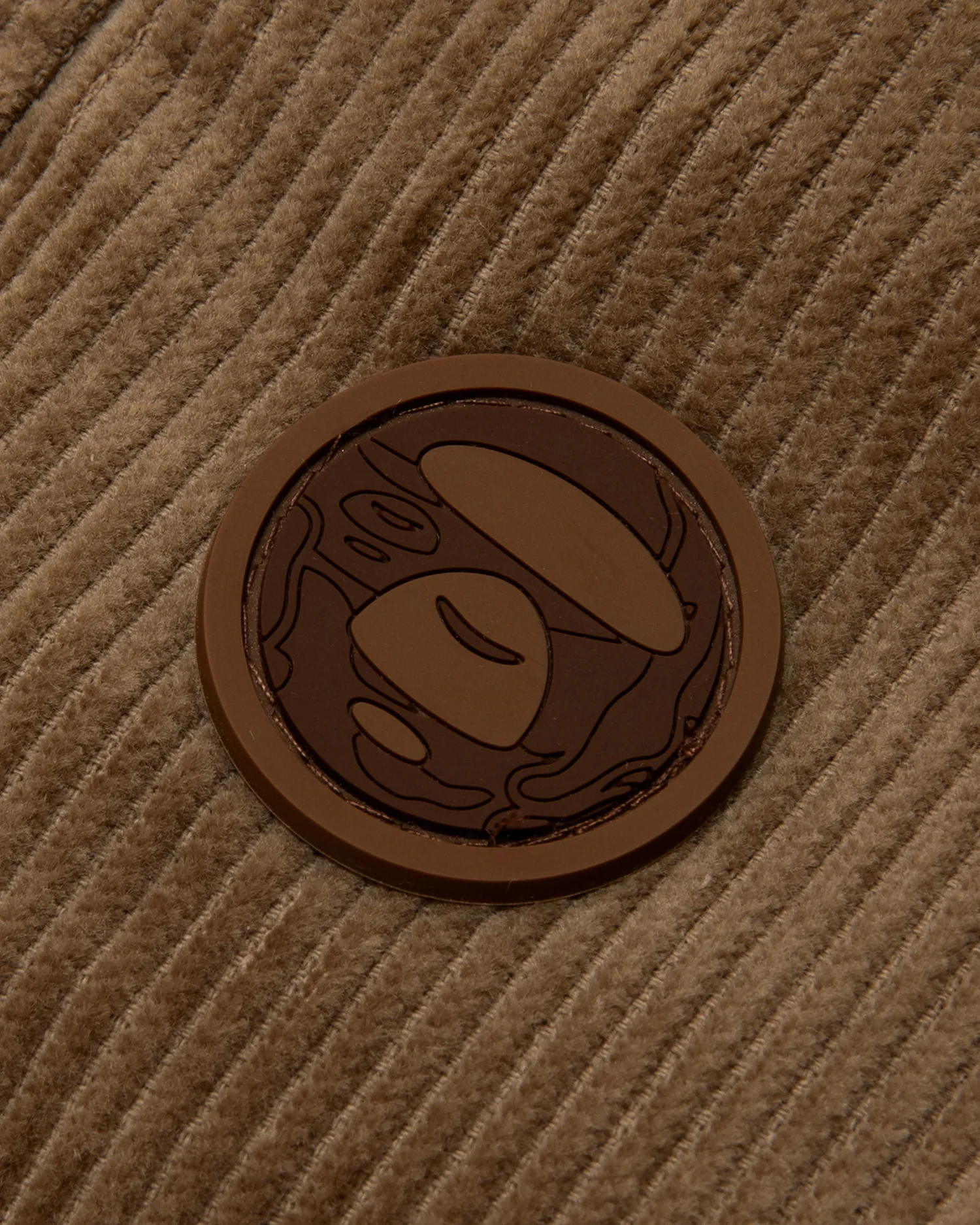 Moonface patch corduroy pants - Image 5