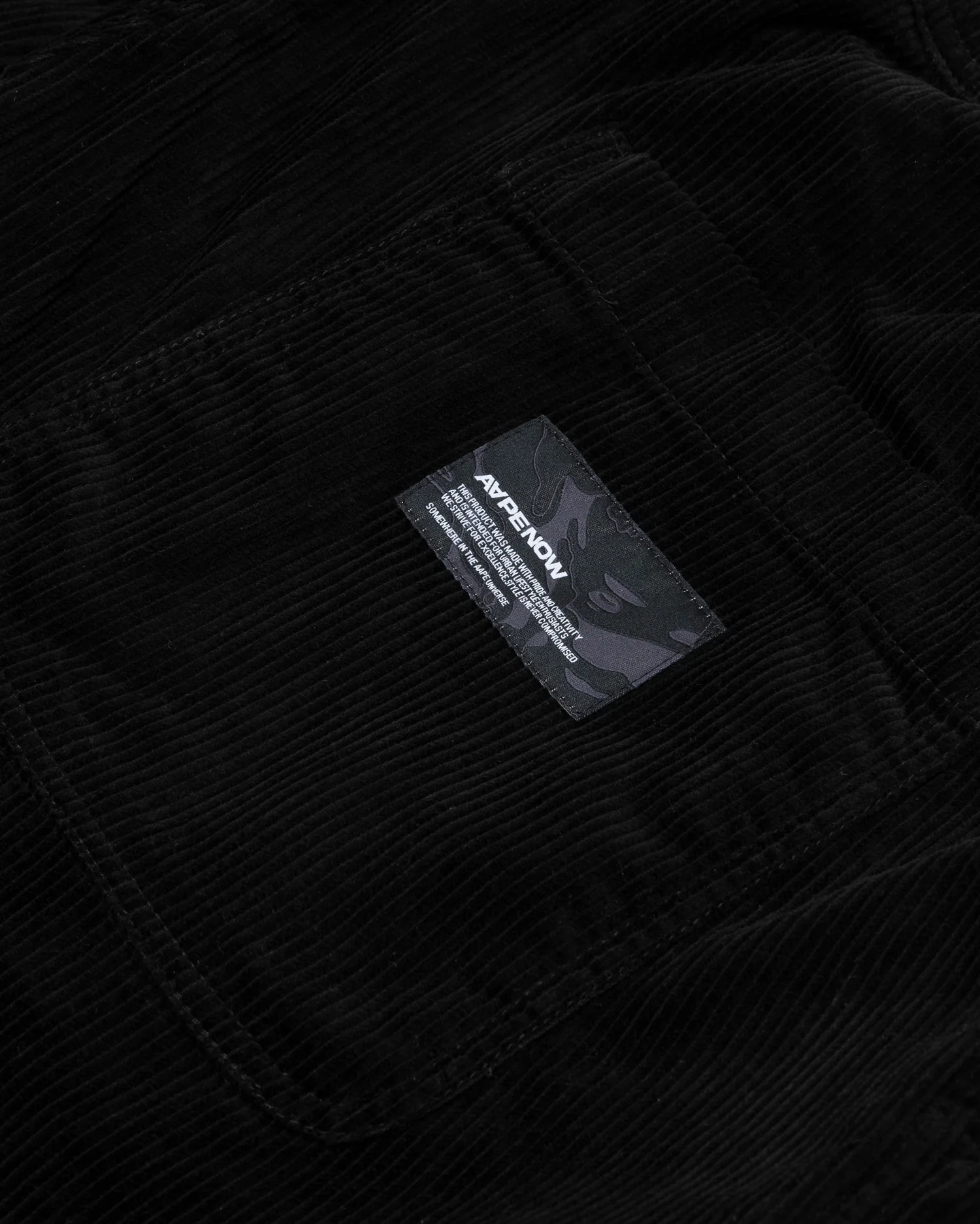 Moonface patch corduroy pants - Image 8