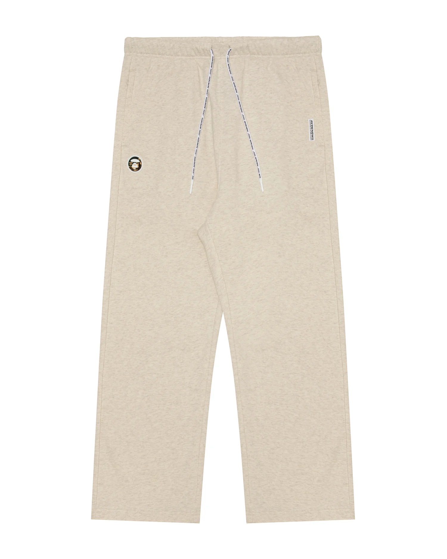 Moonface patch straight sweatpants