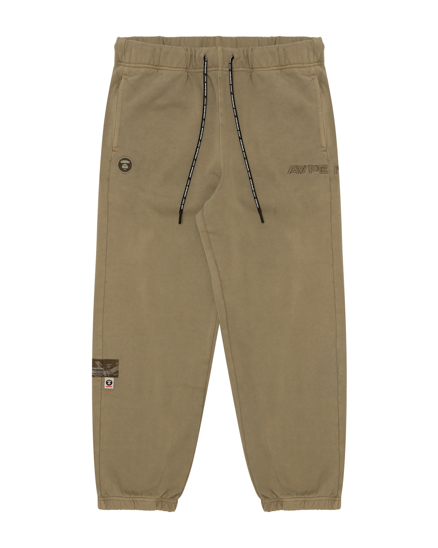 Moonface patch embroidered sweatpants