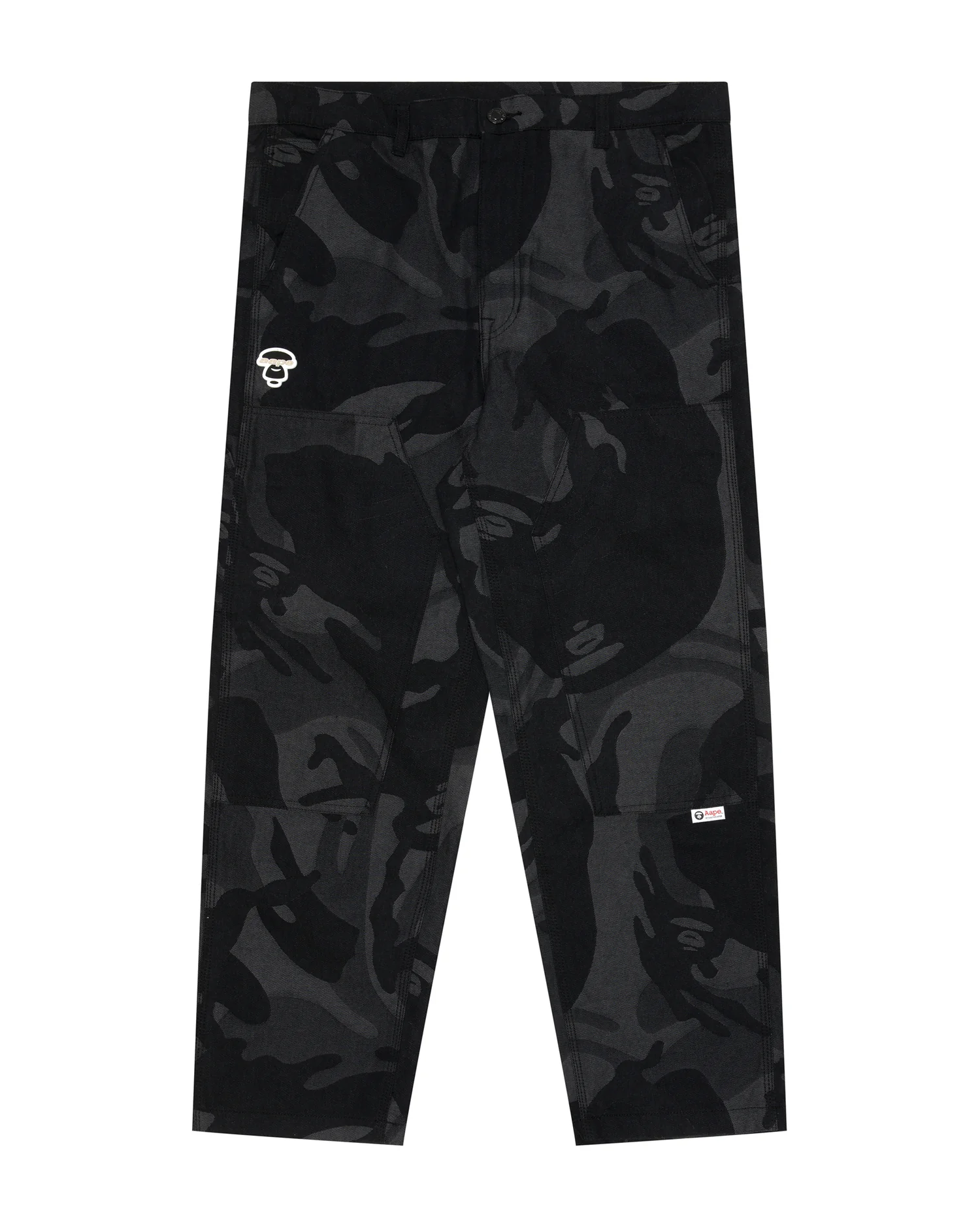 Moonface patch jacquard camo pants - Image 6