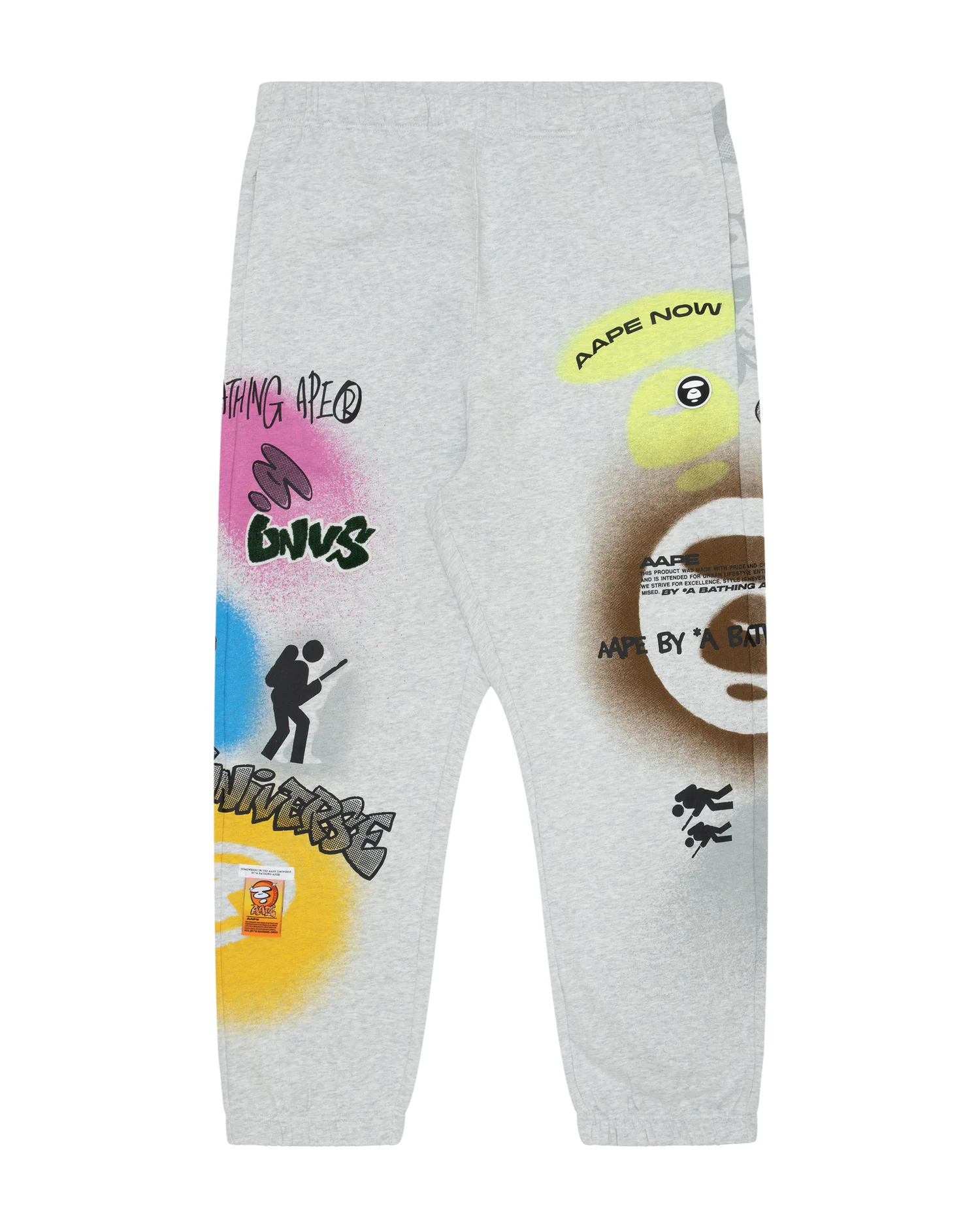 Moonface paint graffiti sweatpants