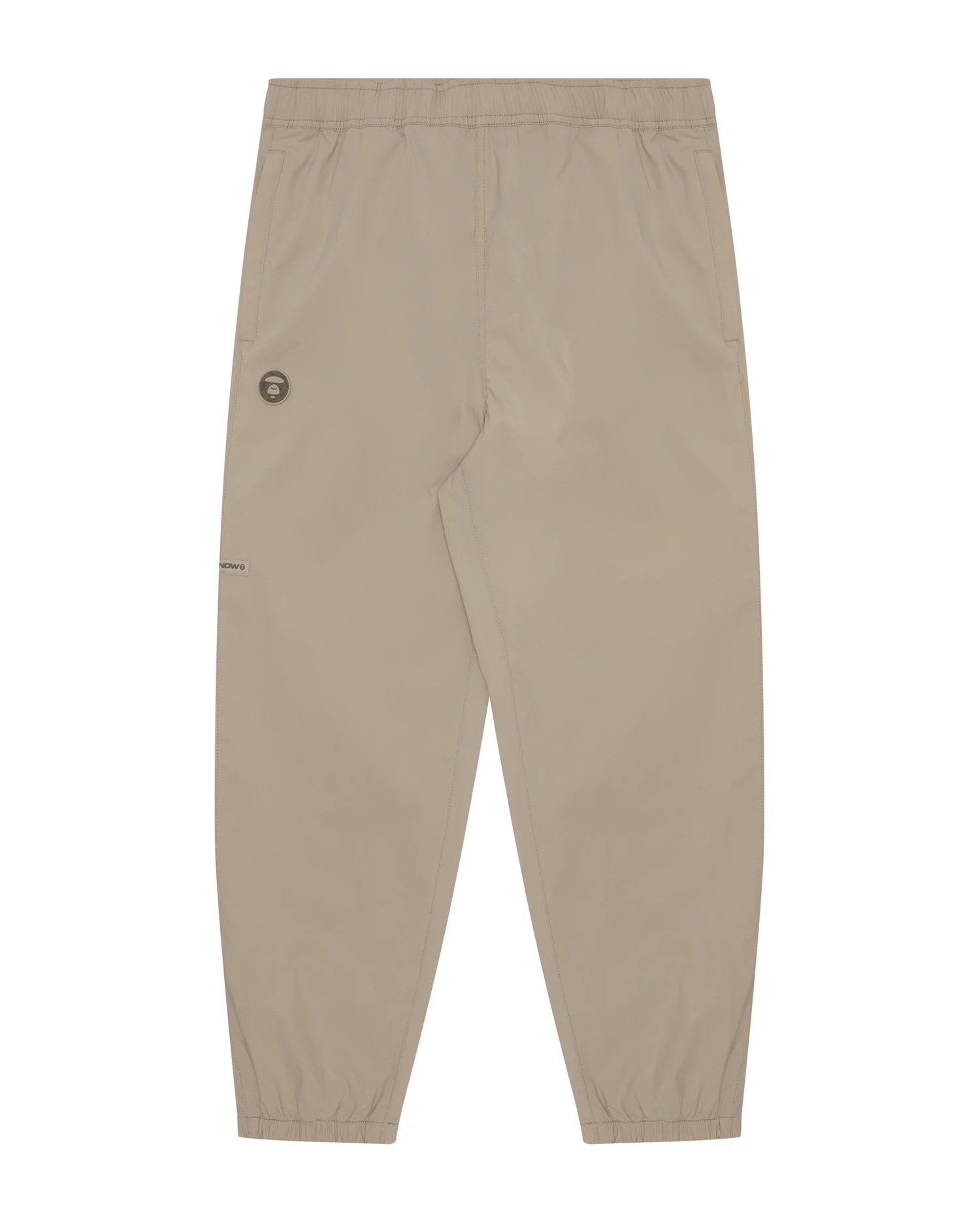 Moonface patch nylon pants
