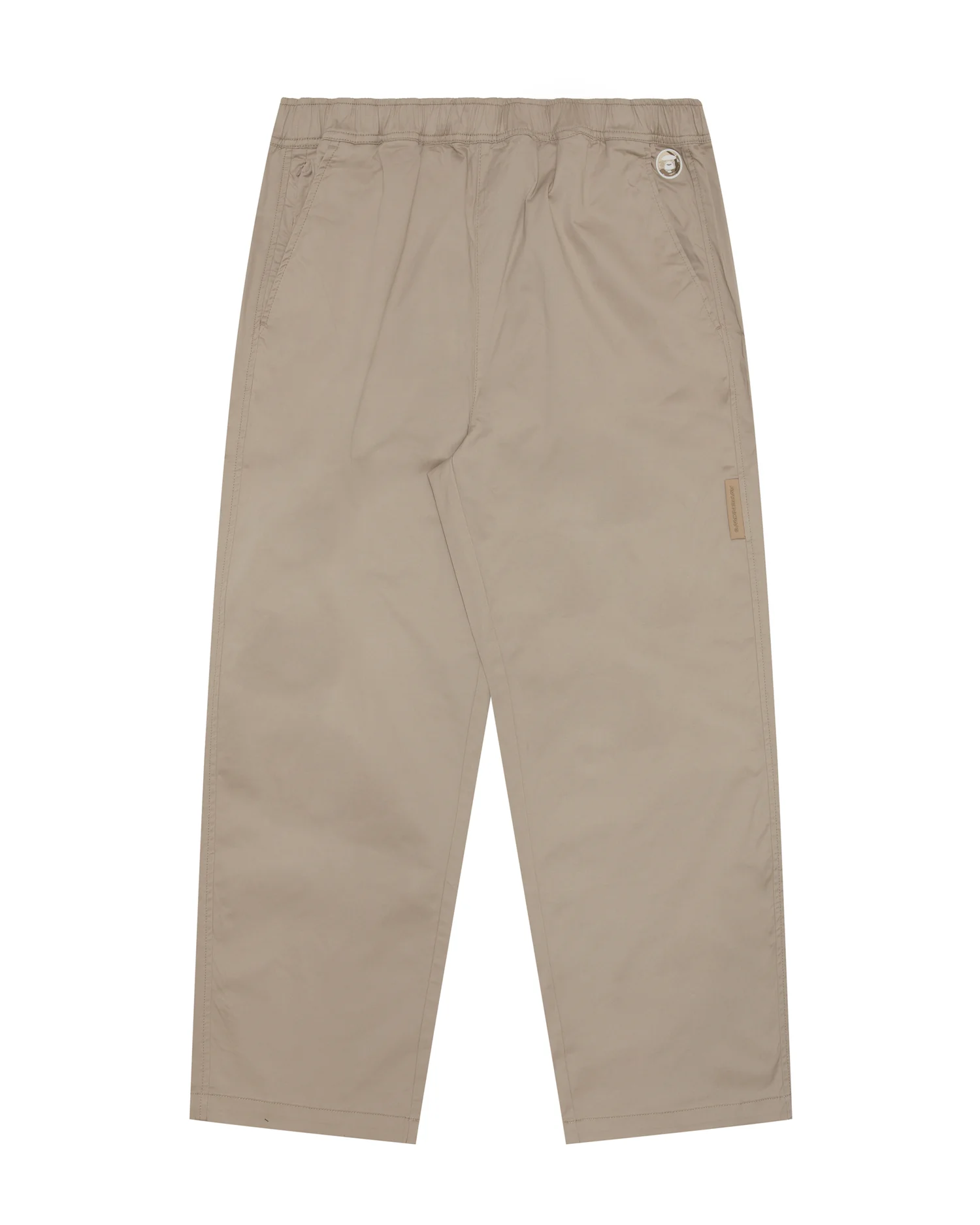 Moonface patch chino pants
