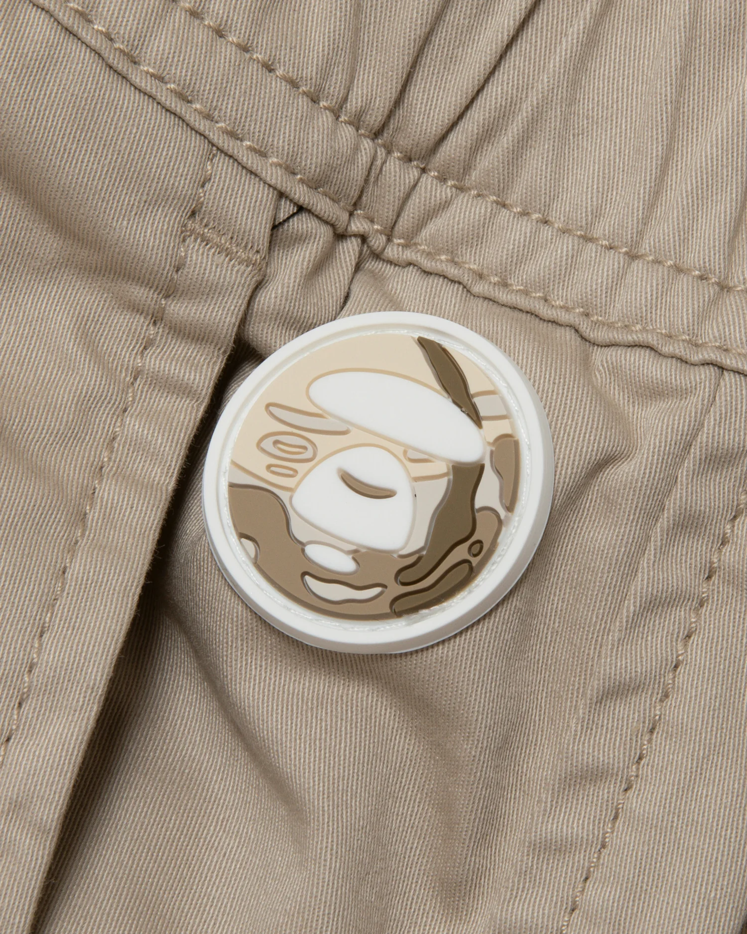 Moonface patch chino pants - Image 3