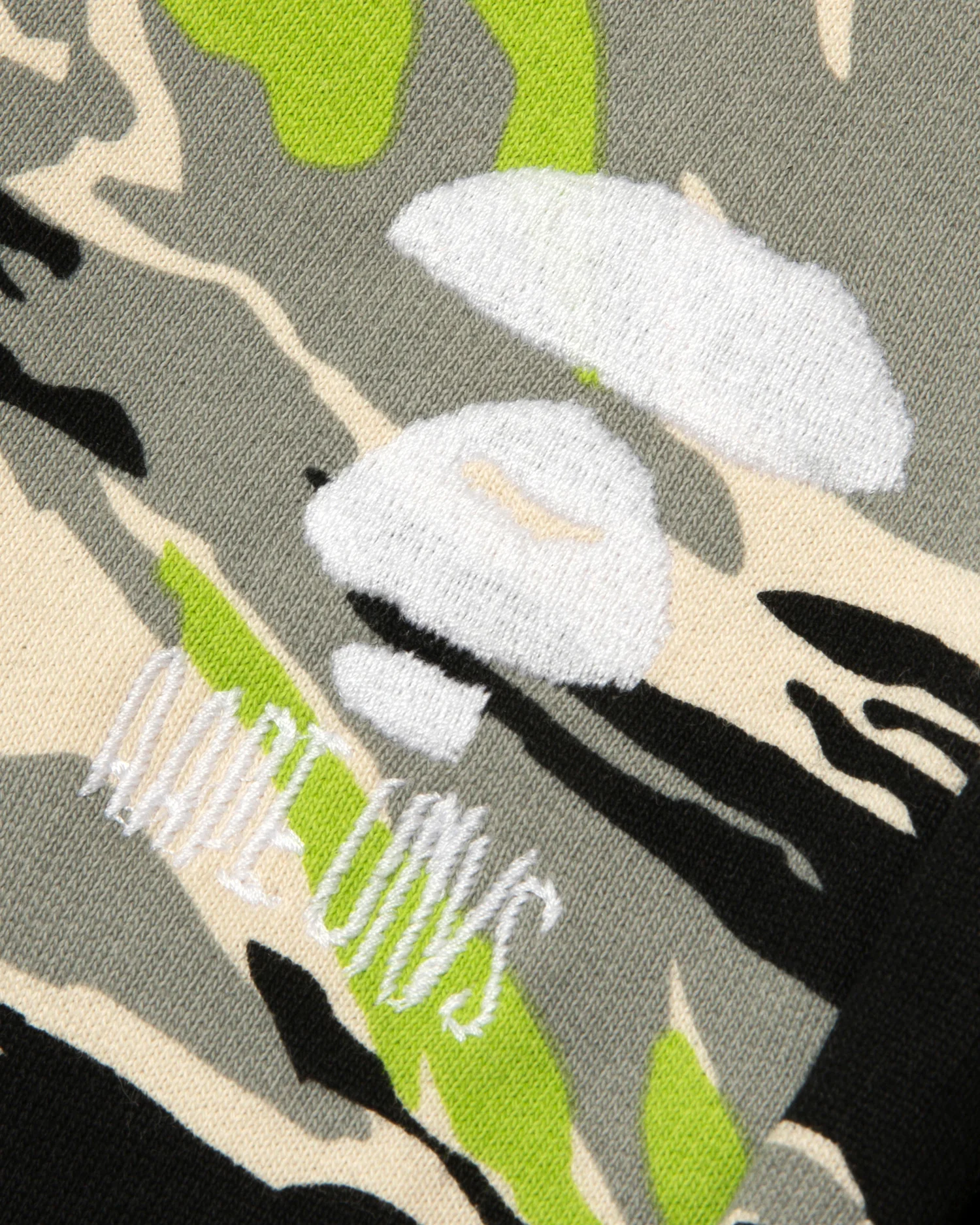 Moonface embroidered camo sweatpants - Image 9