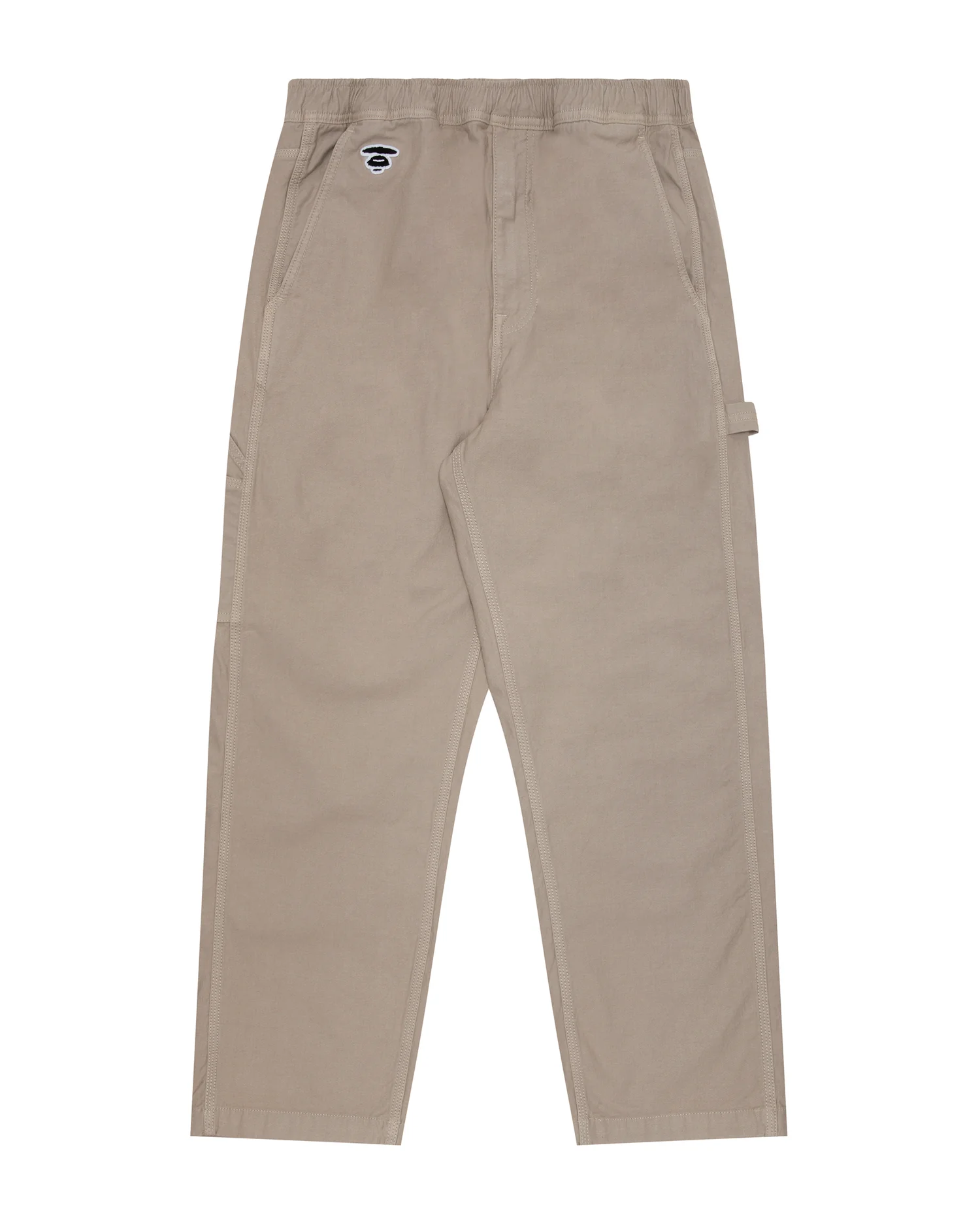 Moonface embroidered relaxed carpenter pants