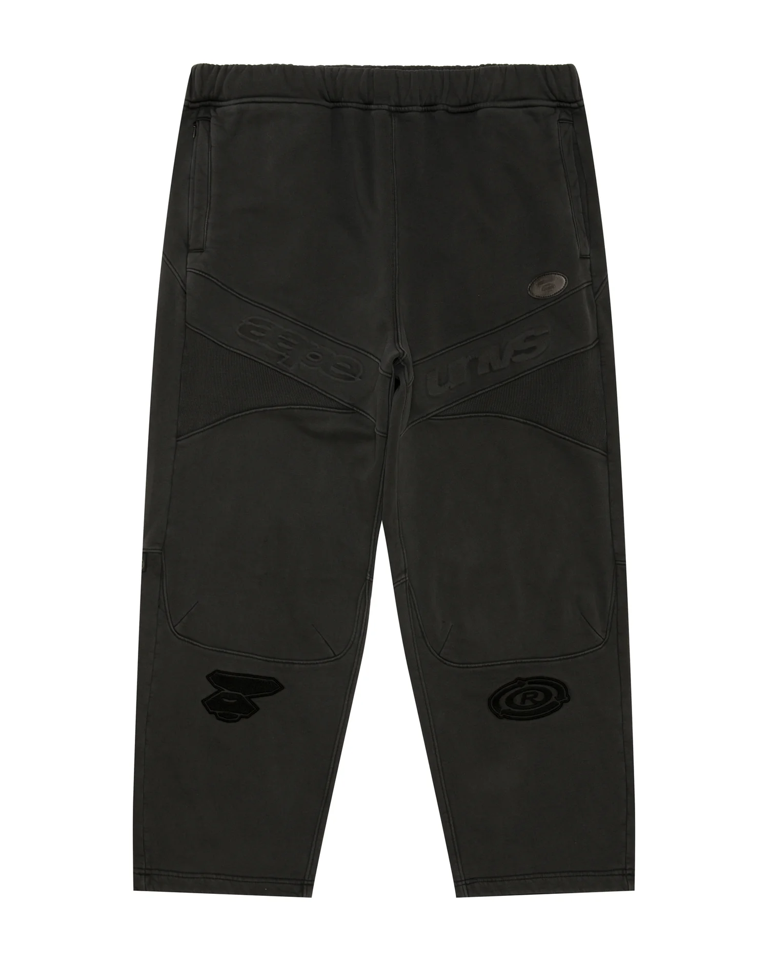 Moonface logo patch sweat pants