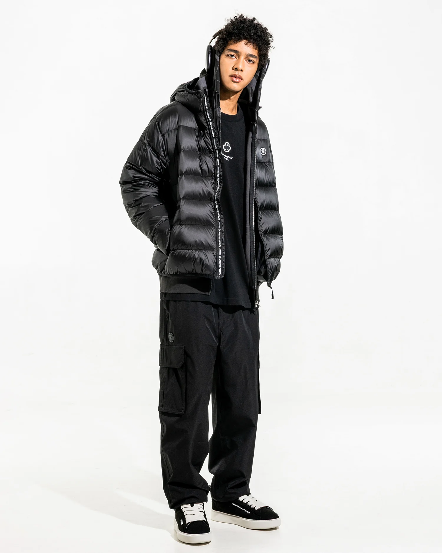AAPENOW moonface logo cargo jogger pants - Image 2
