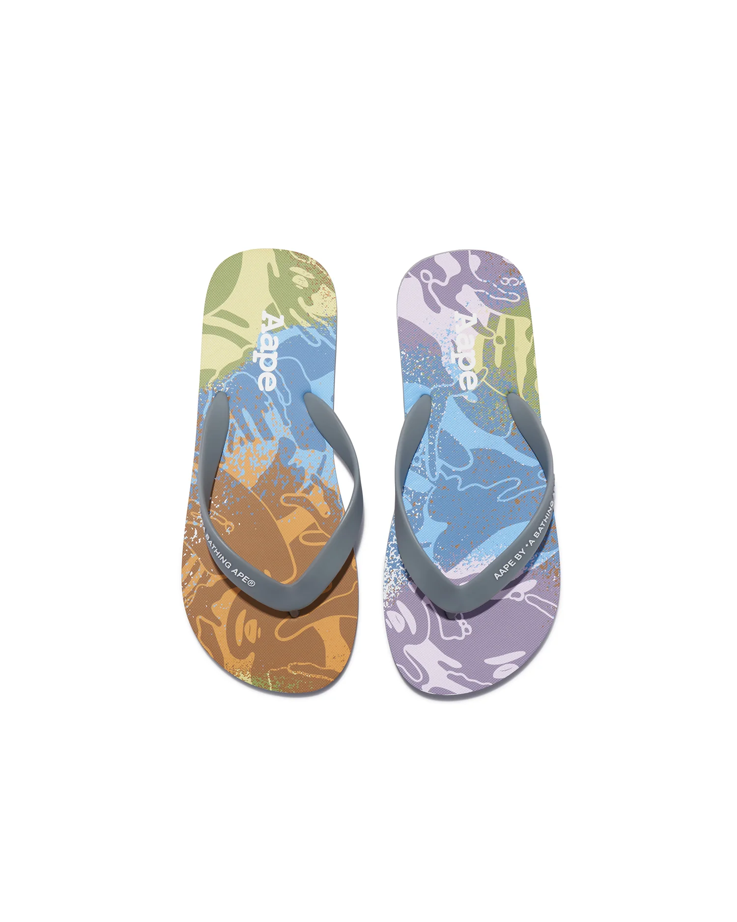 Moonface camo patterned flip flops - Image 8