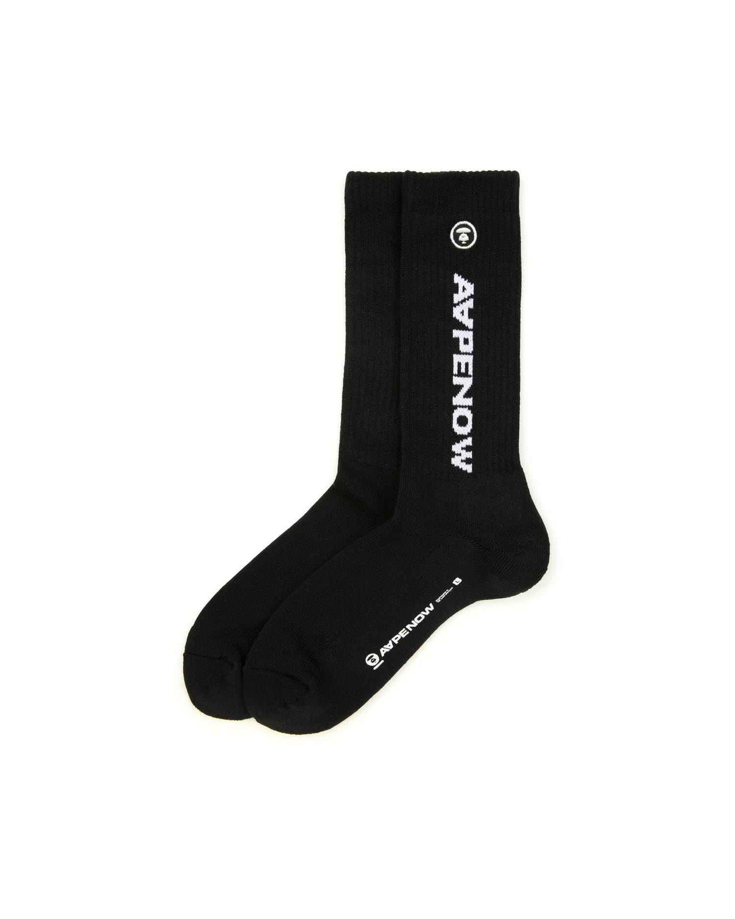 AAPENOW moonface logo crew socks