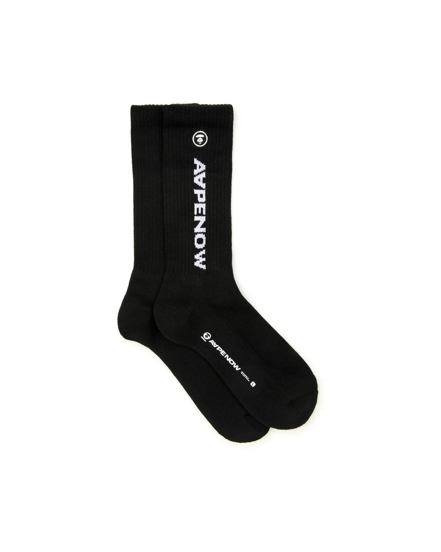 AAPENOW moonface logo crew socks - Image 2