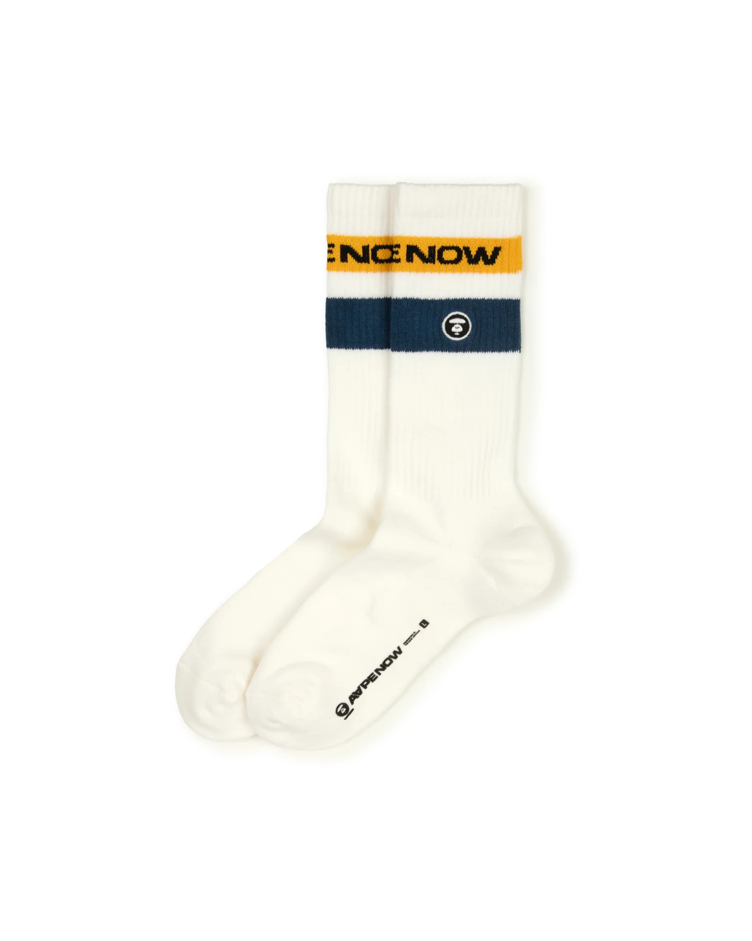 AAPENOW moonface stripe socks