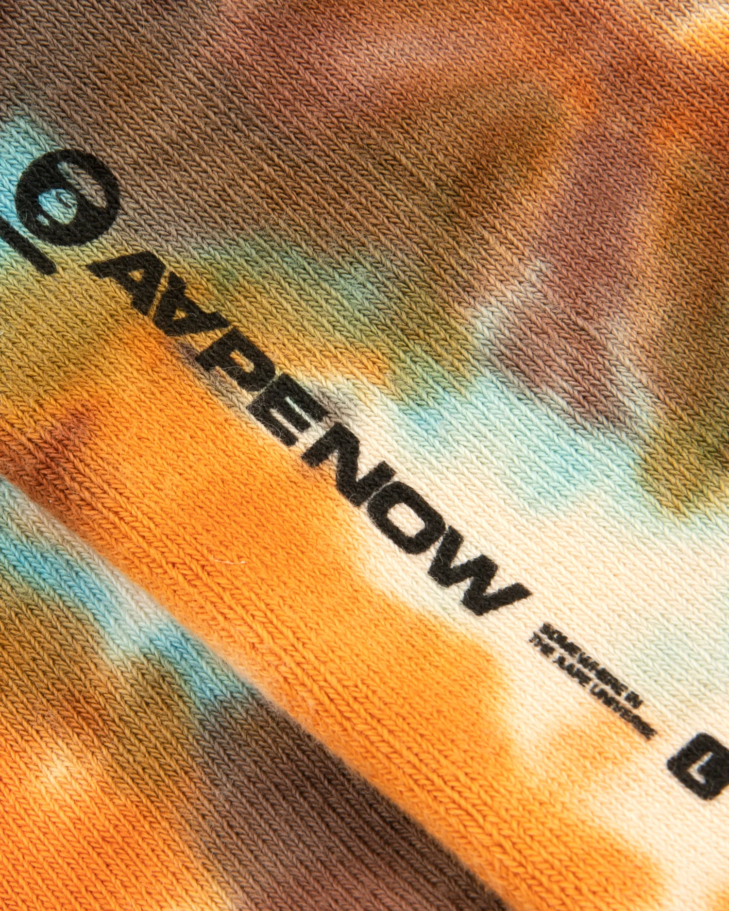 AAPENOW moonface logo tie-dye crew socks - Image 13