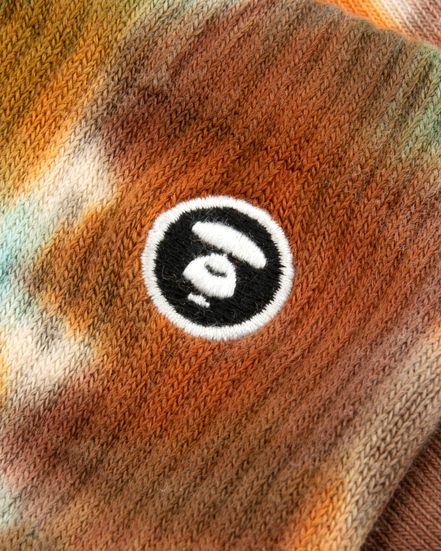 AAPENOW moonface logo tie-dye crew socks - Image 14
