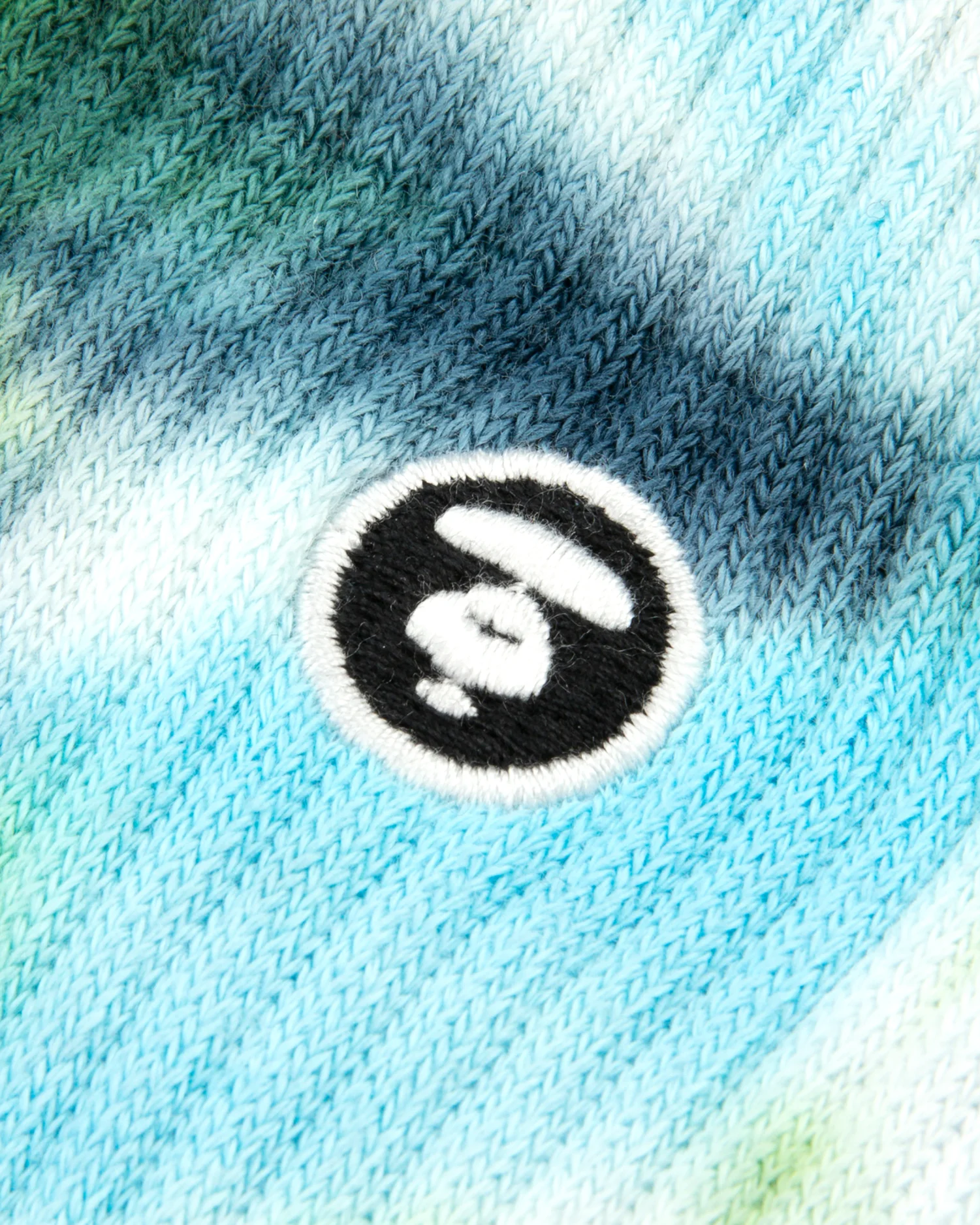AAPENOW moonface logo tie-dye crew socks - Image 9