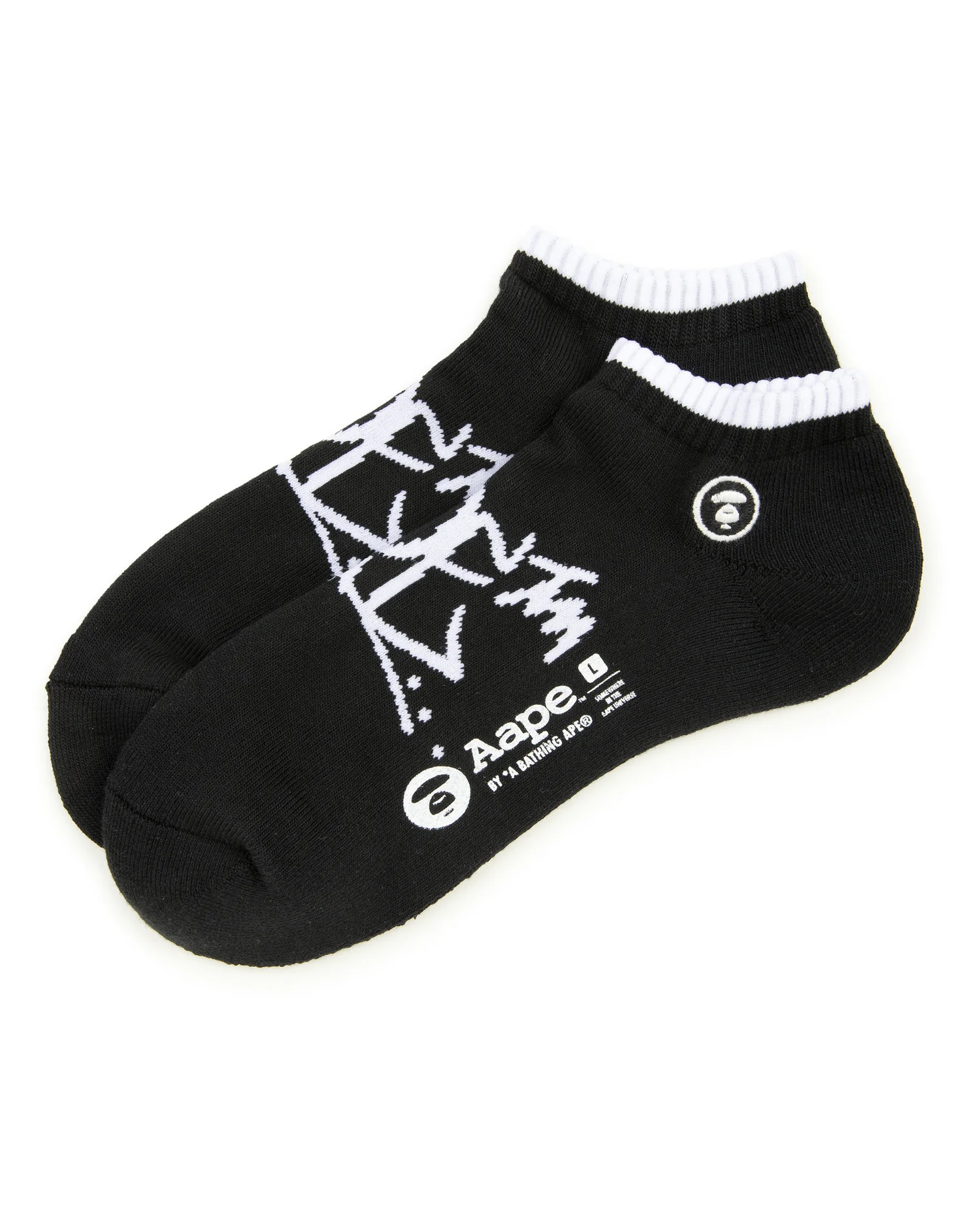 Moonface logo low-cut ankle socks