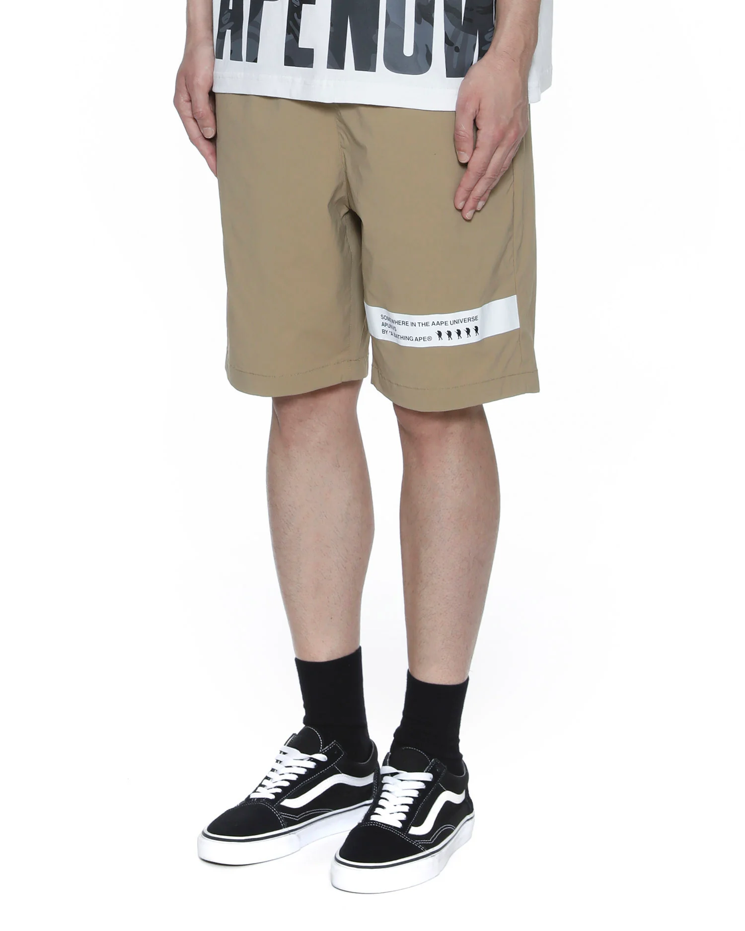 Logo print loose chino shorts - Image 3