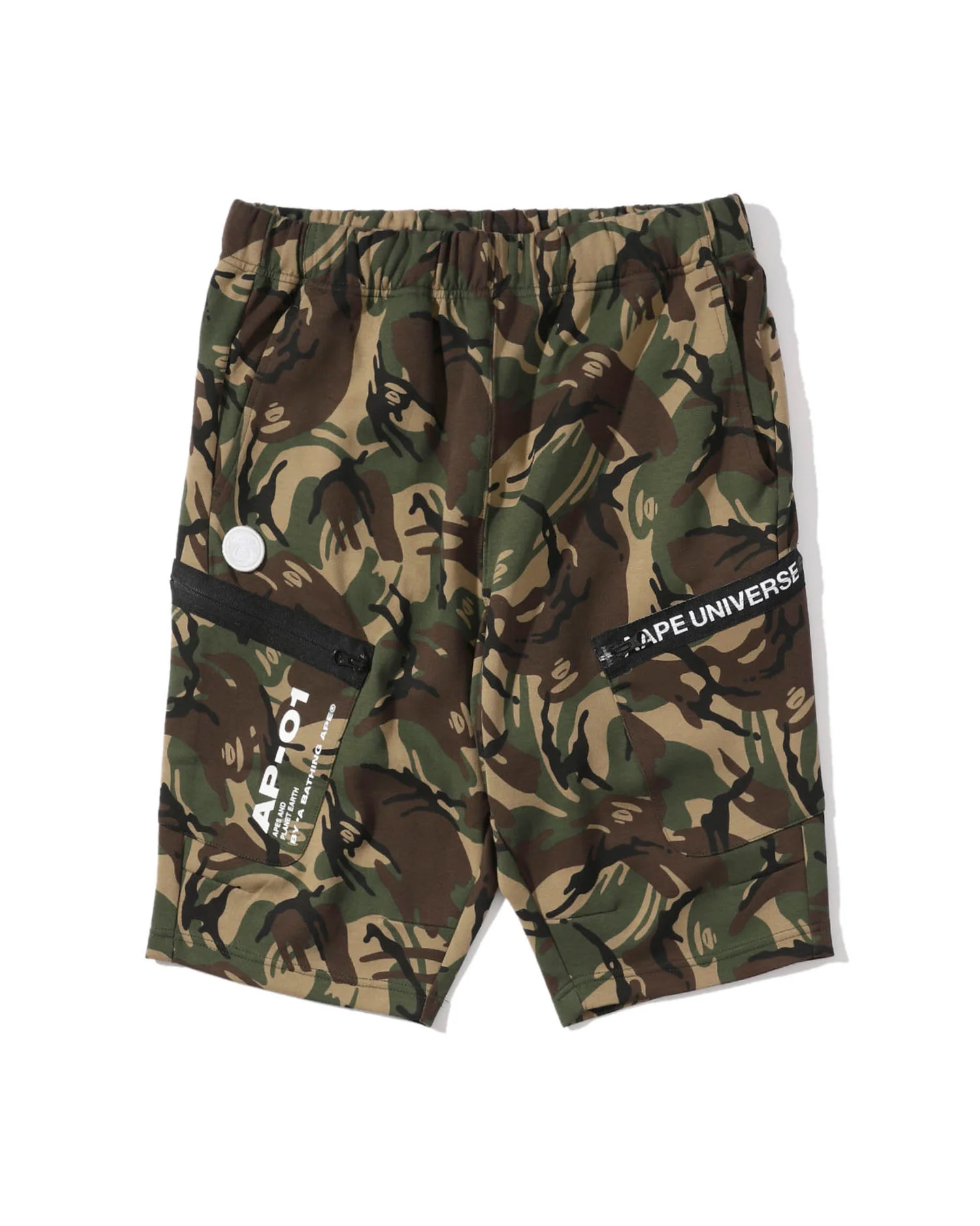 Reflective print logo sweat short