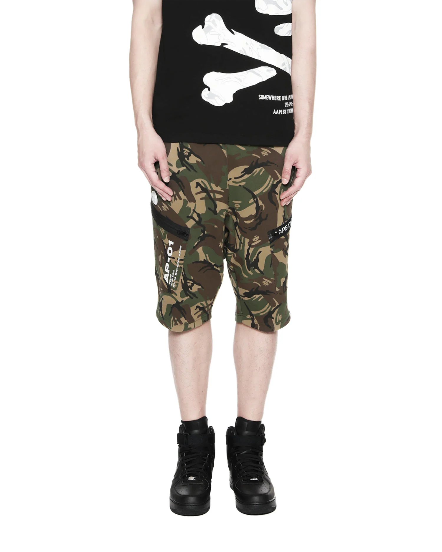 Reflective print logo sweat short - Image 2