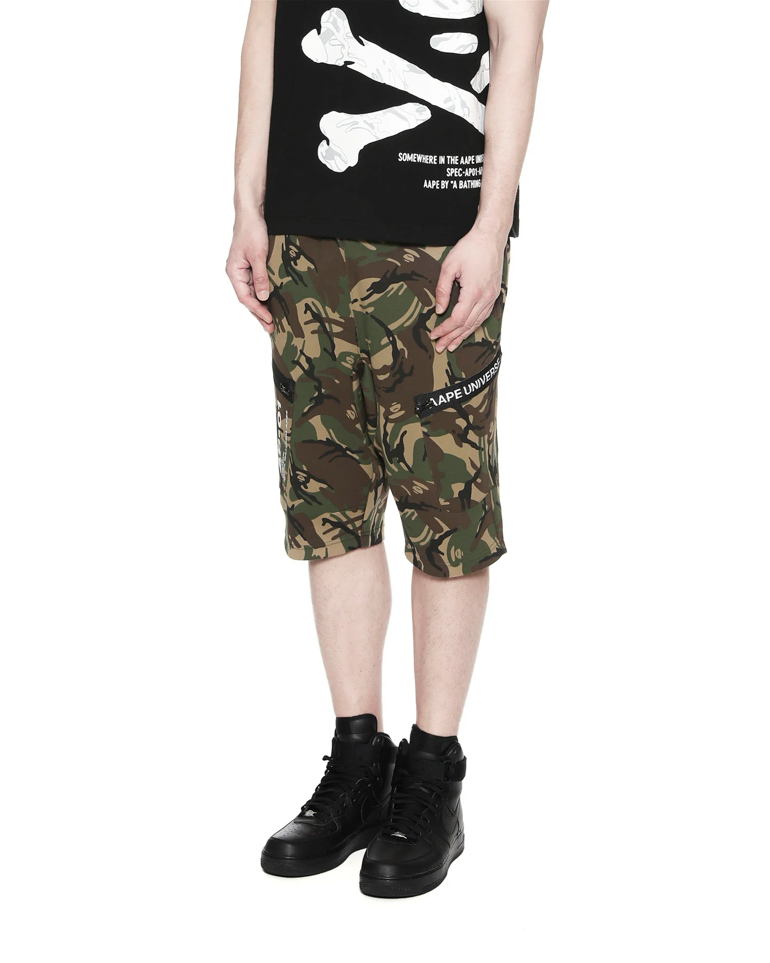 Reflective print logo sweat short - Image 3