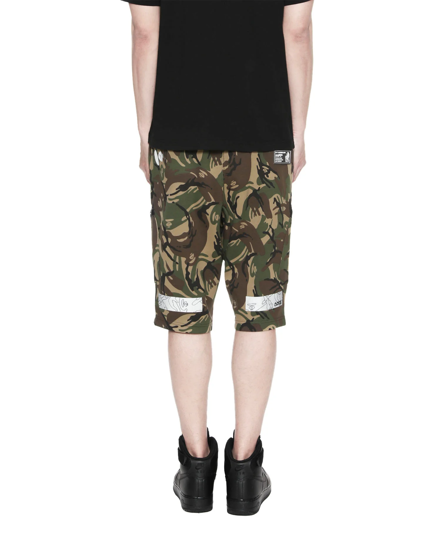 Reflective print logo sweat short - Image 4