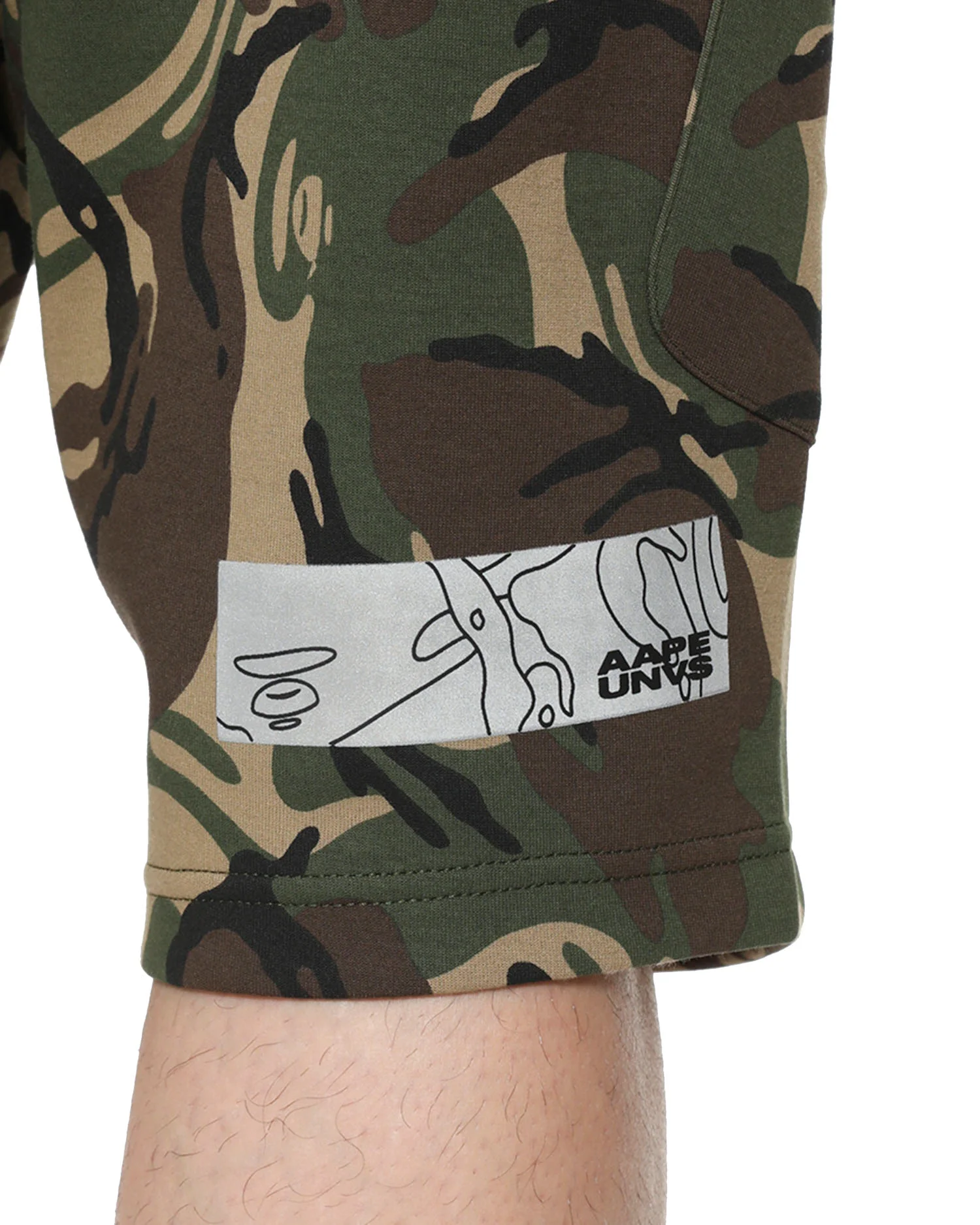 Reflective print logo sweat short - Image 6