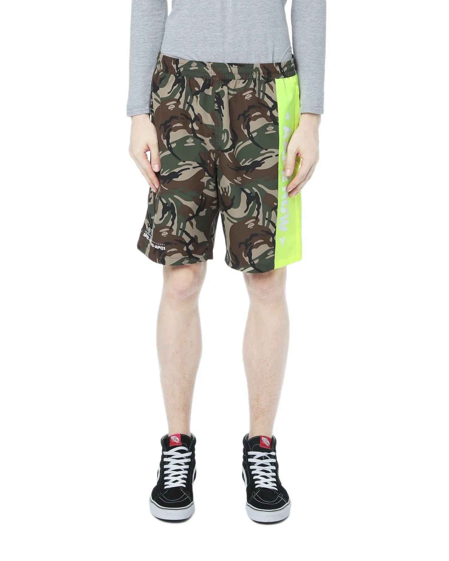 Neon colour block logo shorts - Image 2