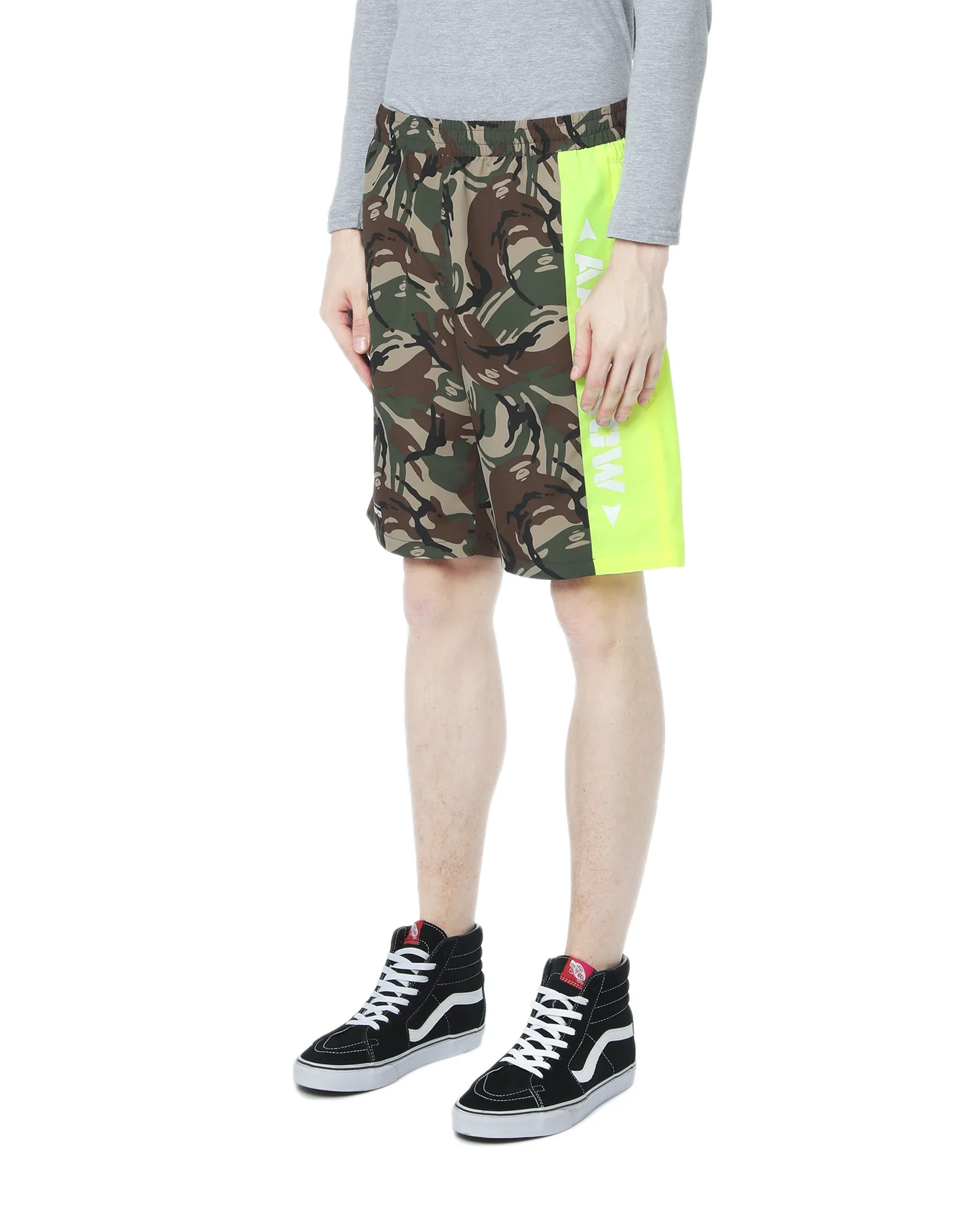 Neon colour block logo shorts - Image 3