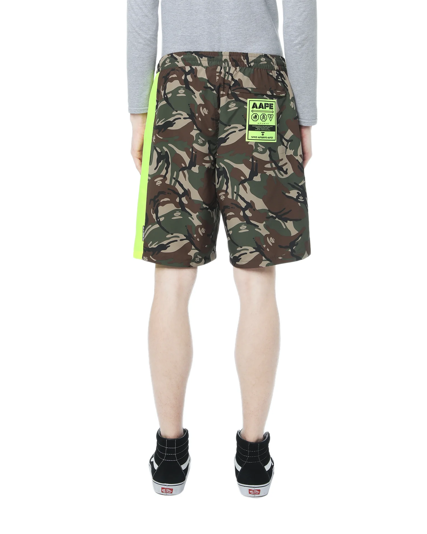 Neon colour block logo shorts - Image 4