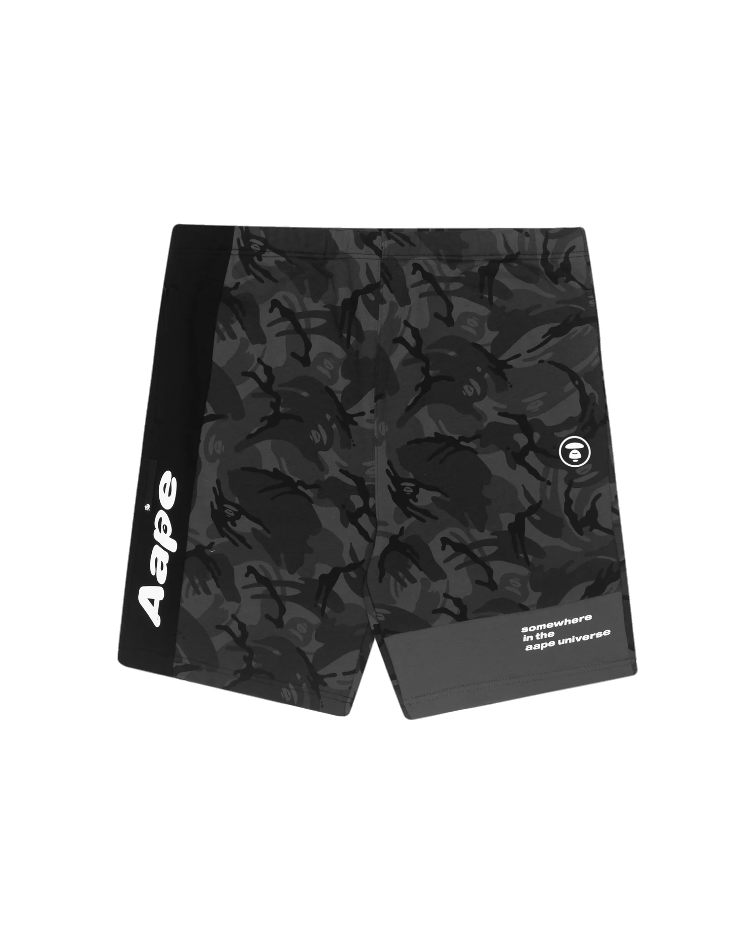 Moonface graphic print shorts