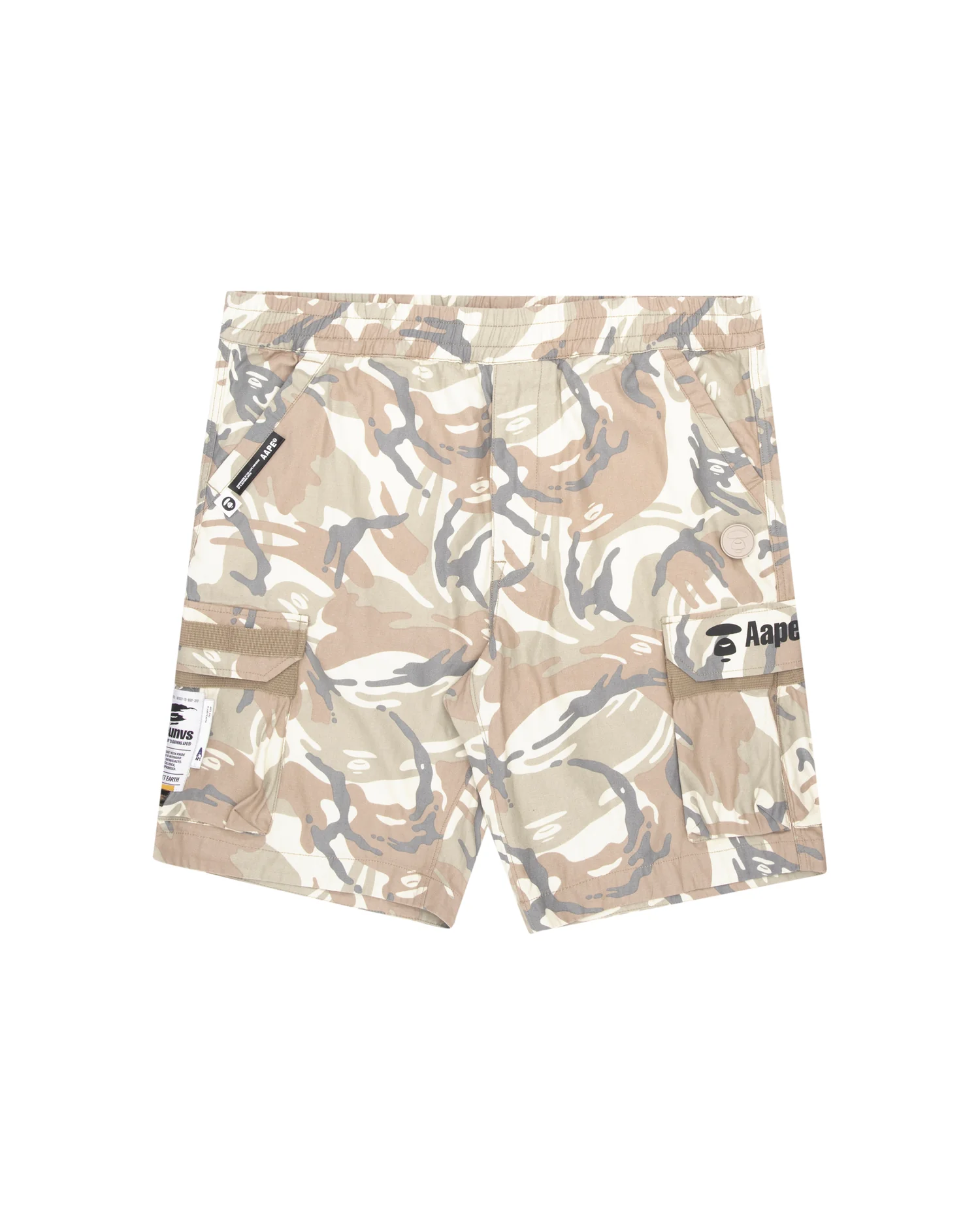 Moonface camo cargo shorts