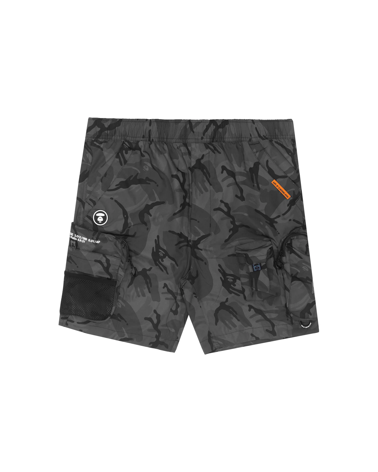 Moonface camo cargo shorts