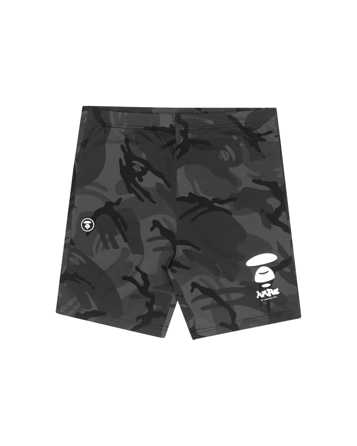 Moonface camo sweatshorts