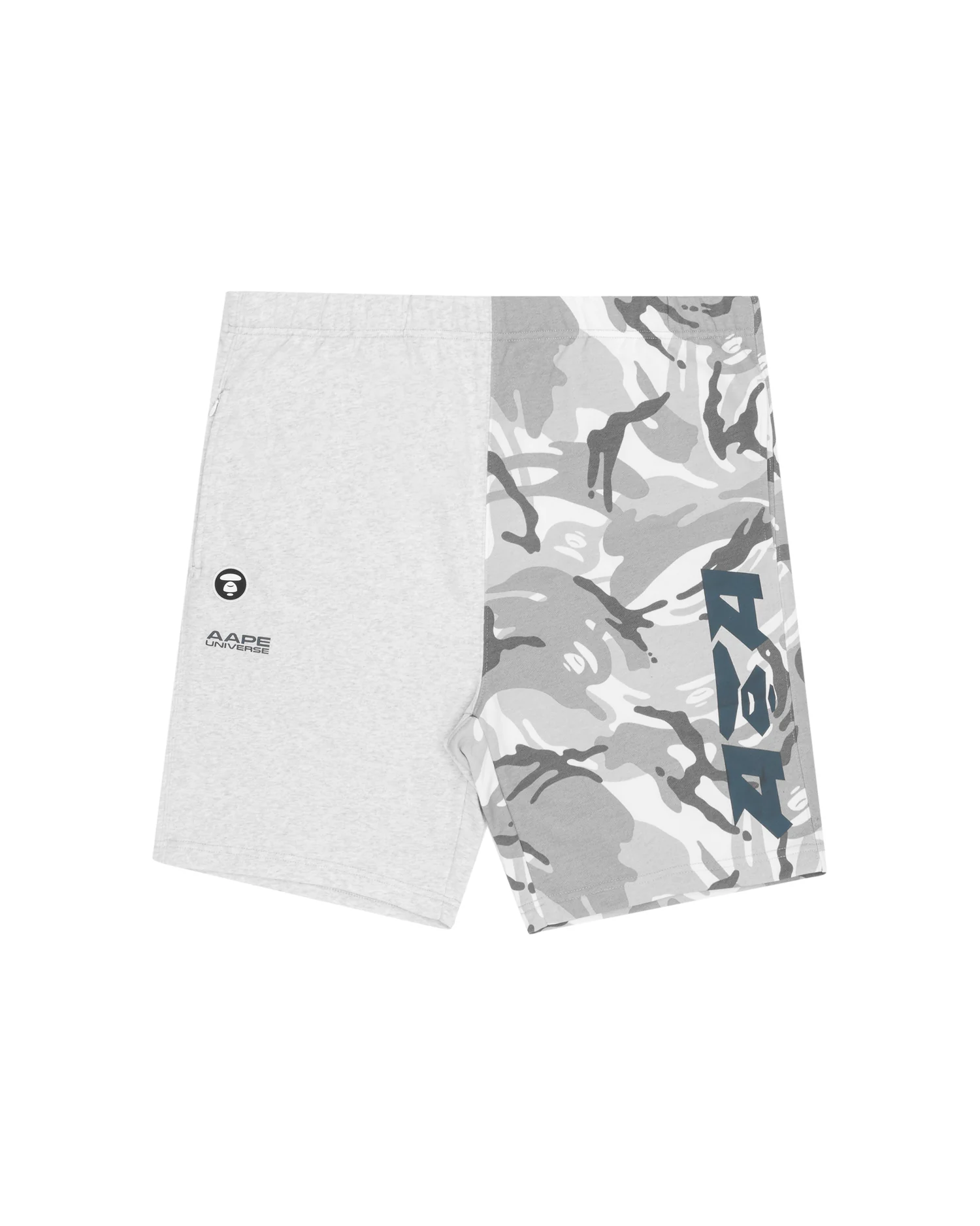 Moonface colour blocked sweat shorts