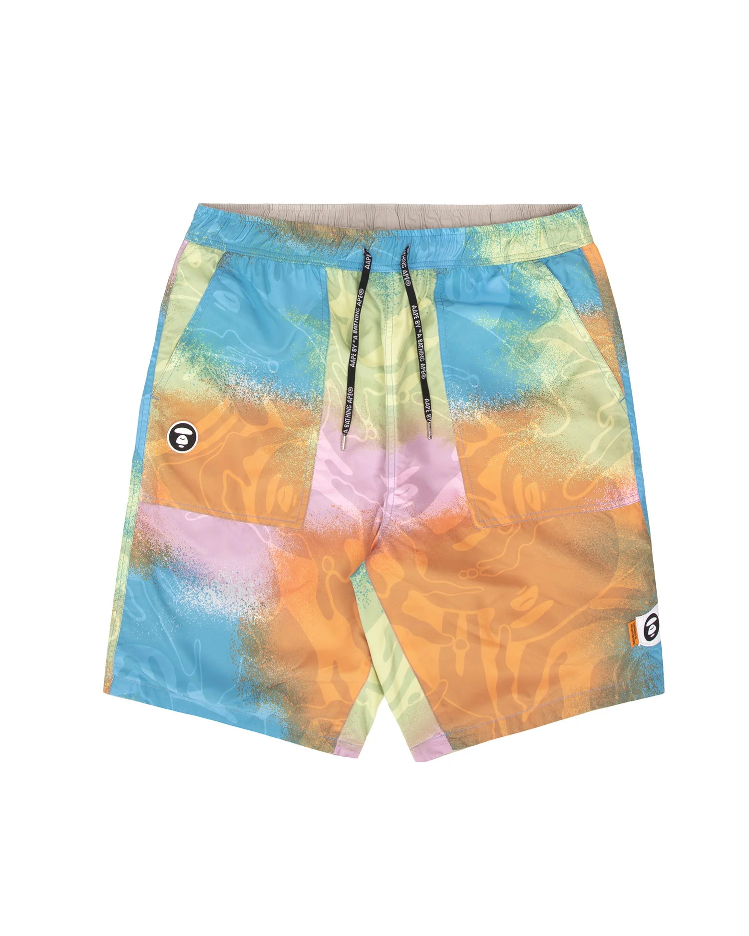Moonface embroidered reversible camo shorts - Image 3