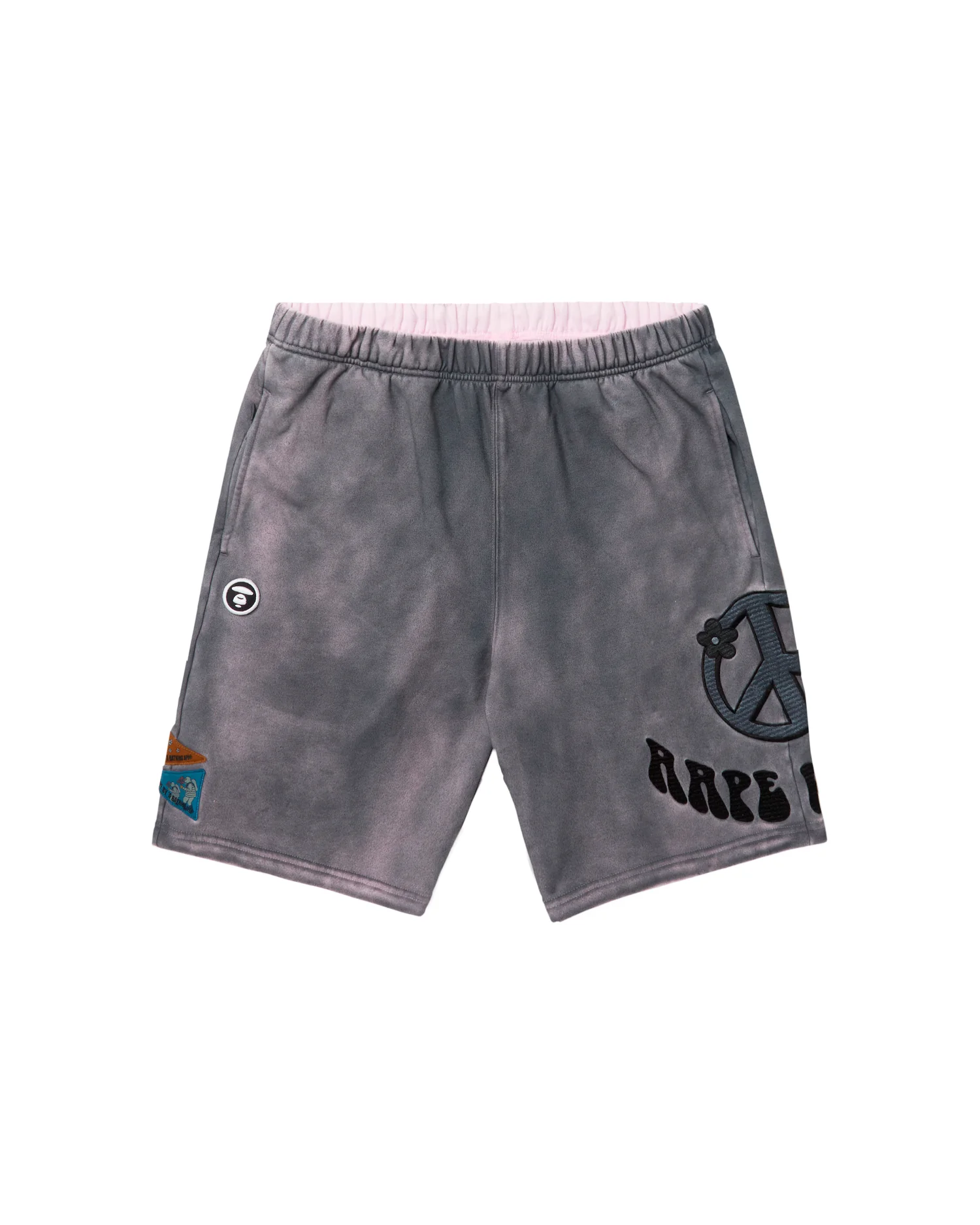 Moonface graphic embroidered sweat shorts - Image 6