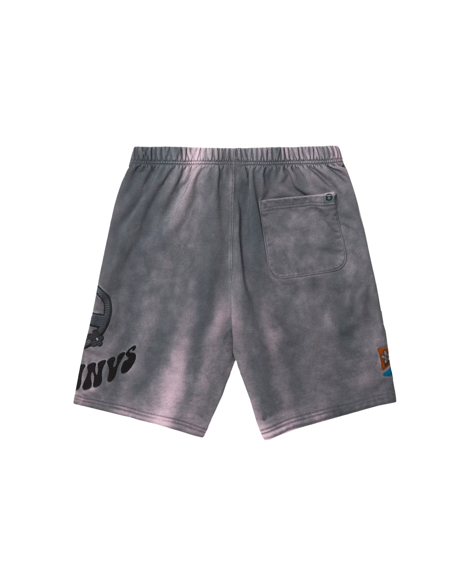 Moonface graphic embroidered sweat shorts - Image 7