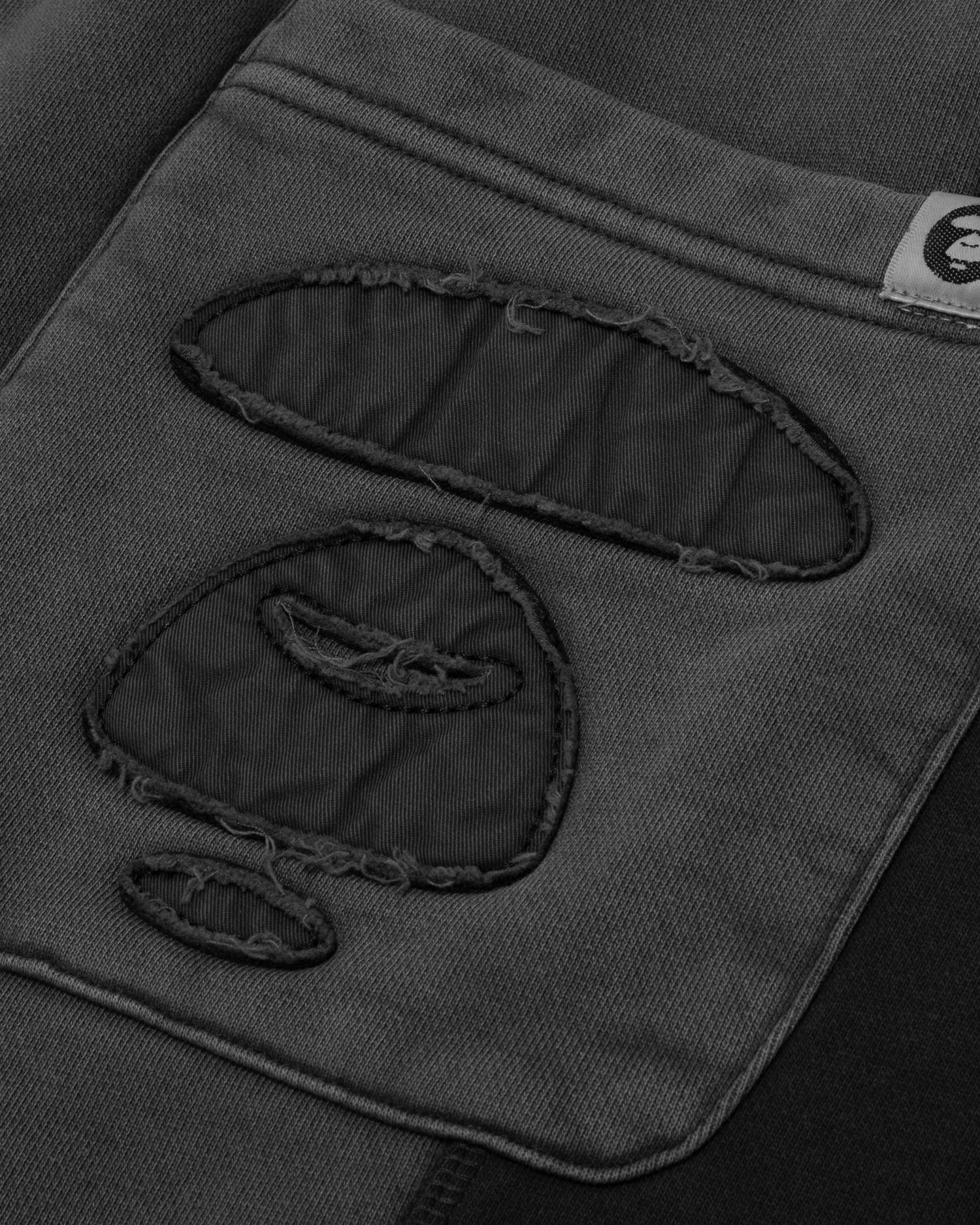 Moonface embroidered sweat shorts - Image 3