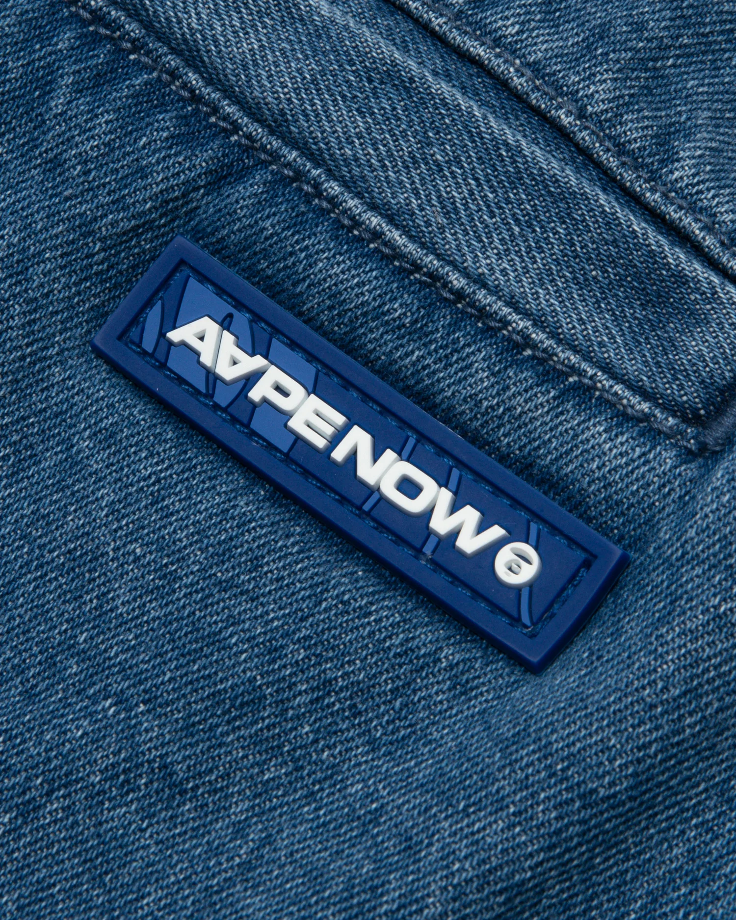 Moonface denim shorts - Image 3