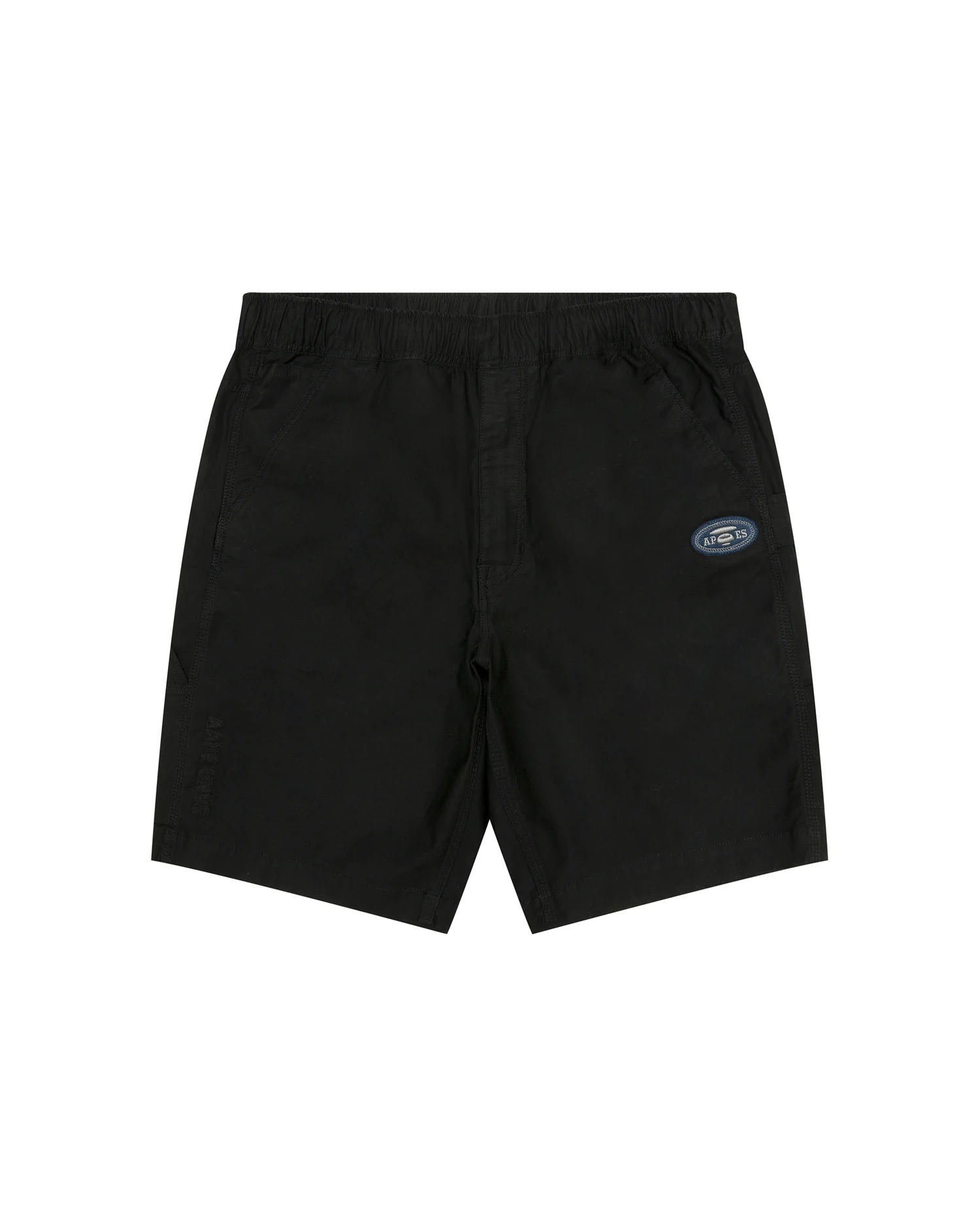 AAPEUNVS moonface logo patch shorts