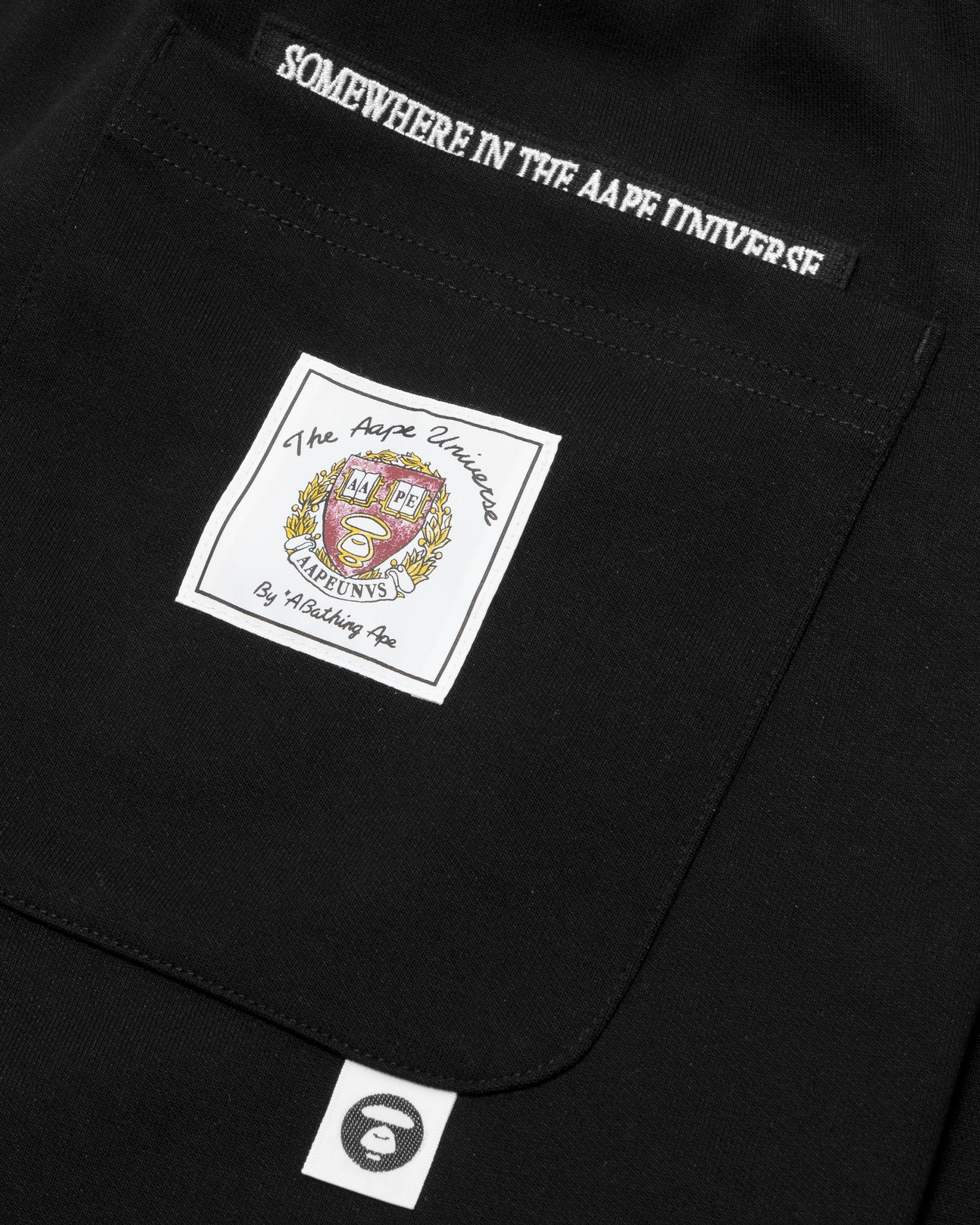 AAPEUNVS moonface logo sweat shorts - Image 3
