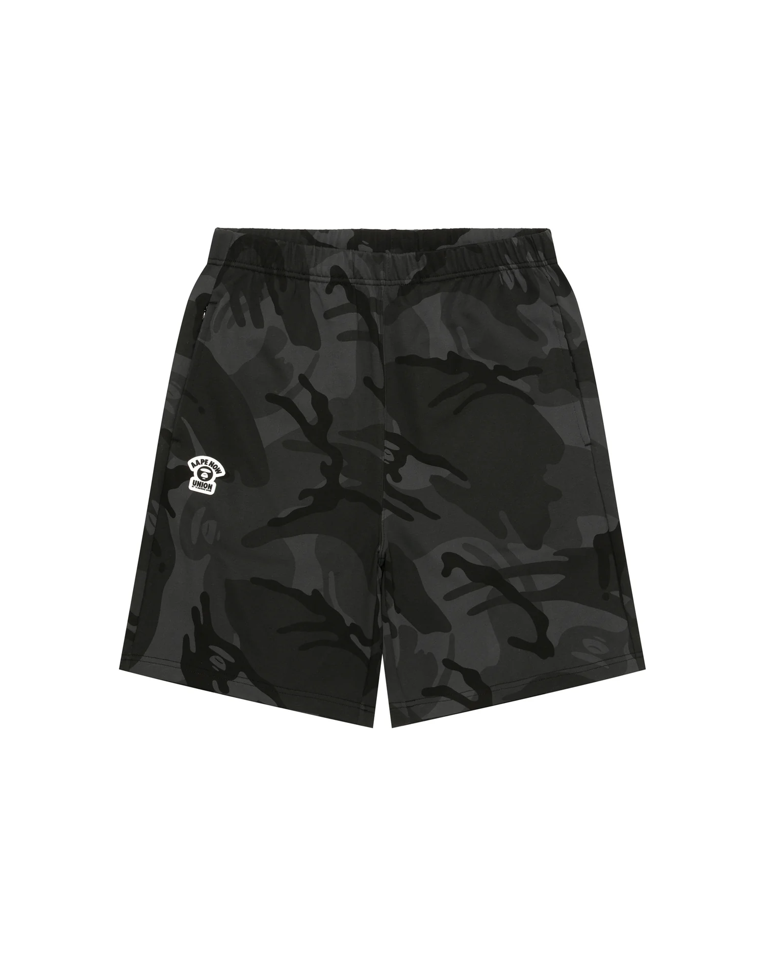 AAPENOW moonface logo sweat shorts