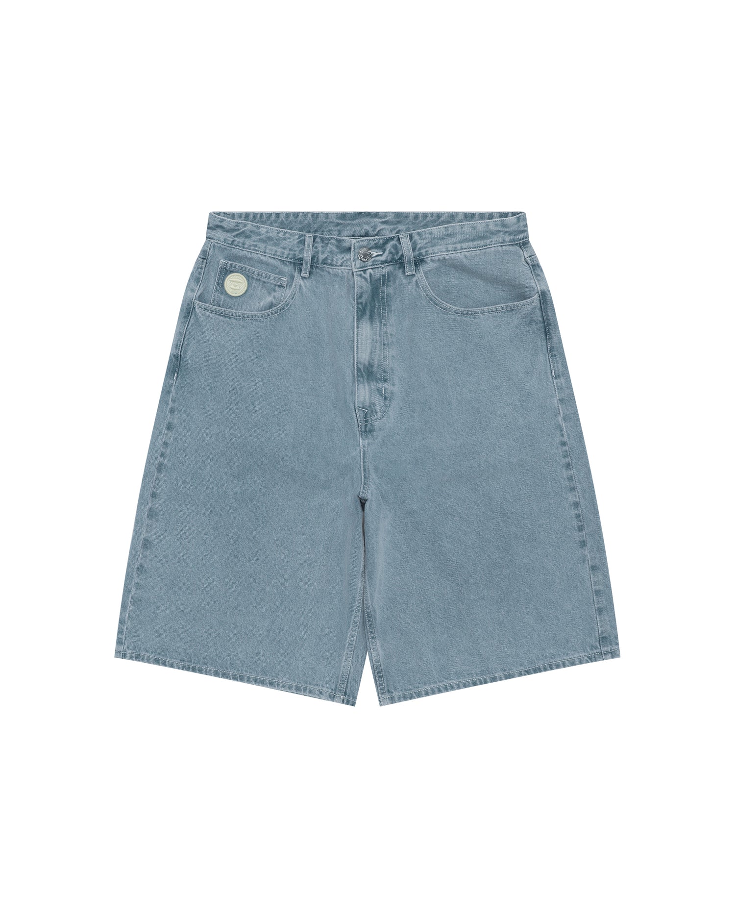 Moonface logo washed jeans