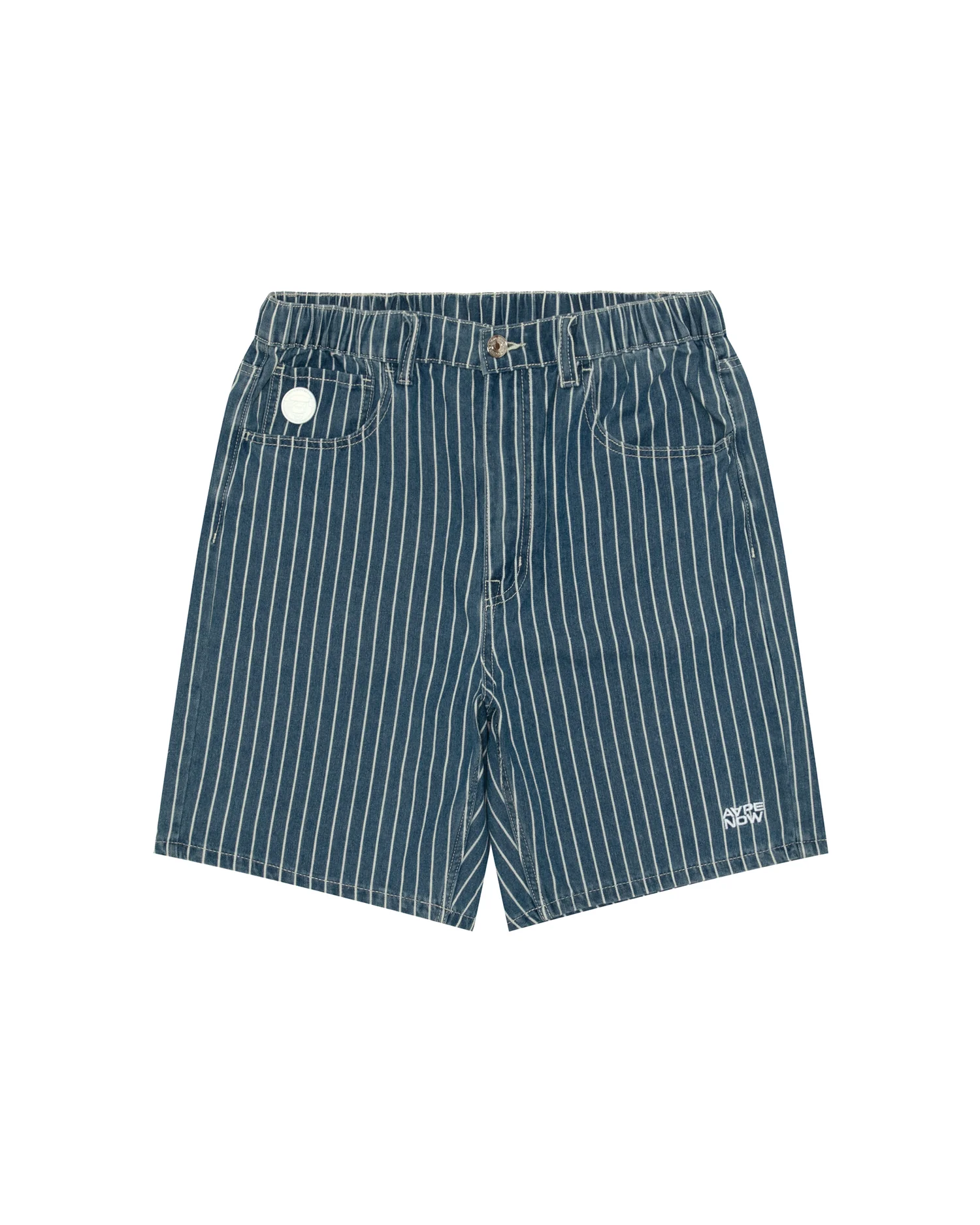 AAPENOW moonface denim shorts