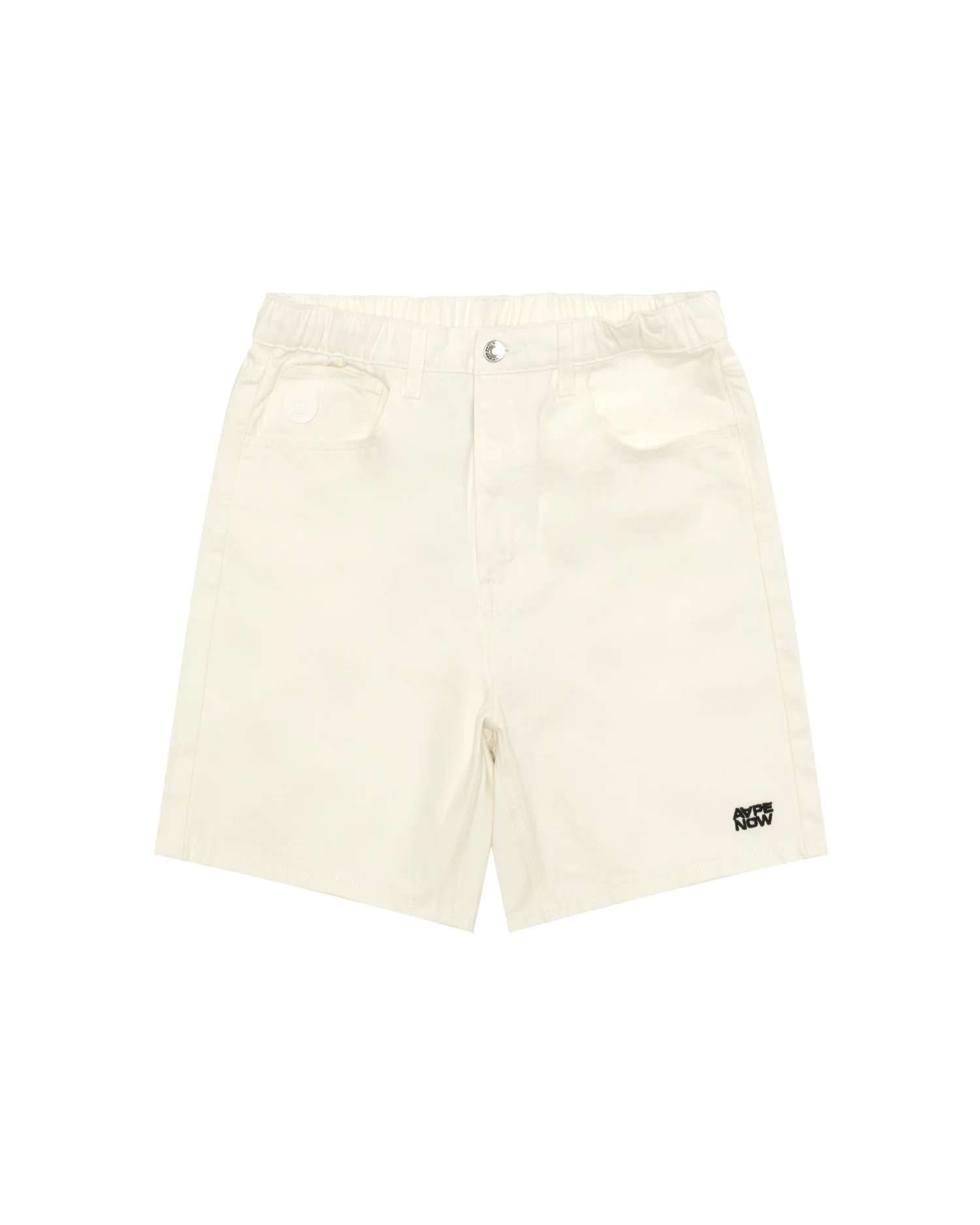 AAPENOW moonface denim shorts
