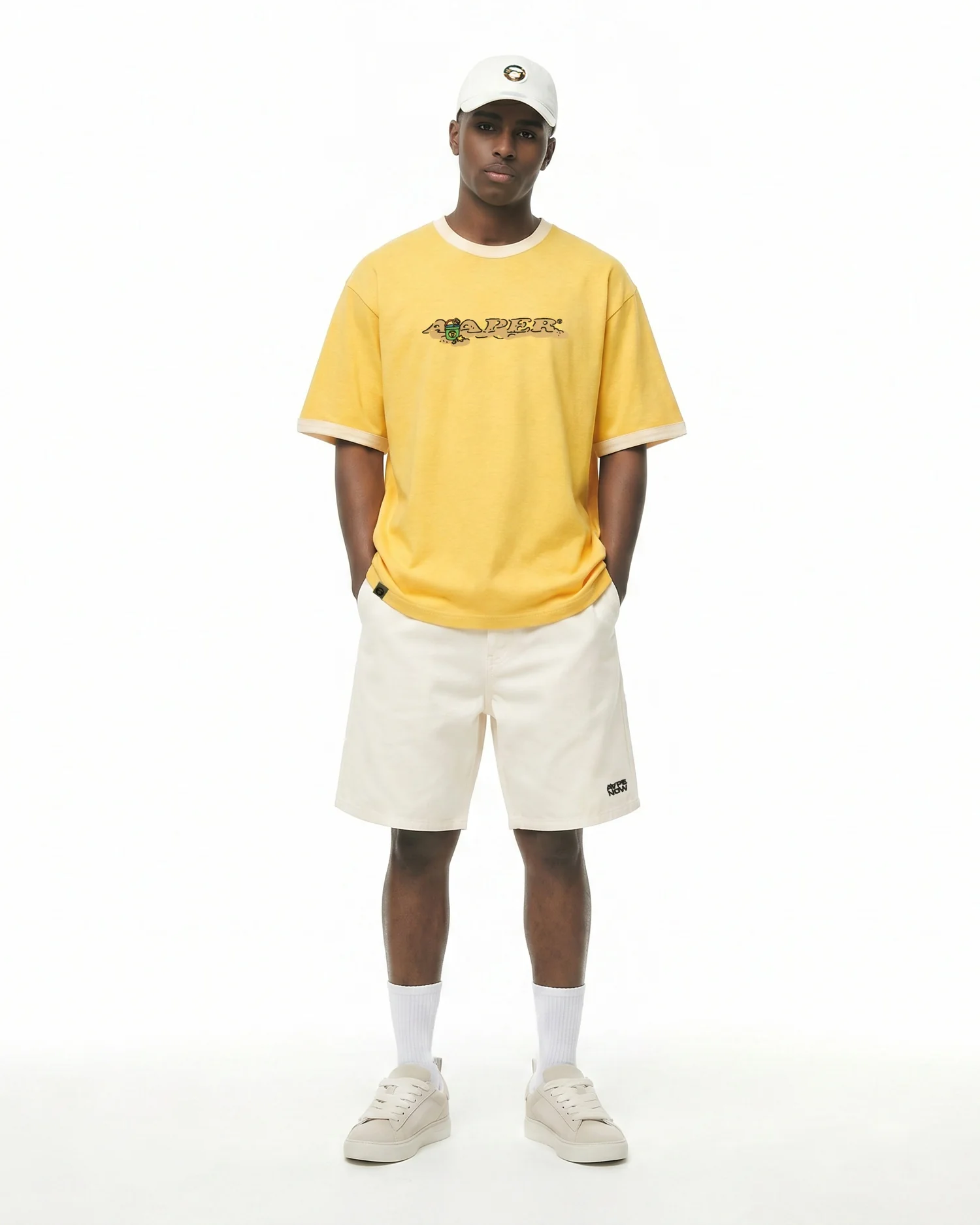 AAPENOW moonface denim shorts - Image 5