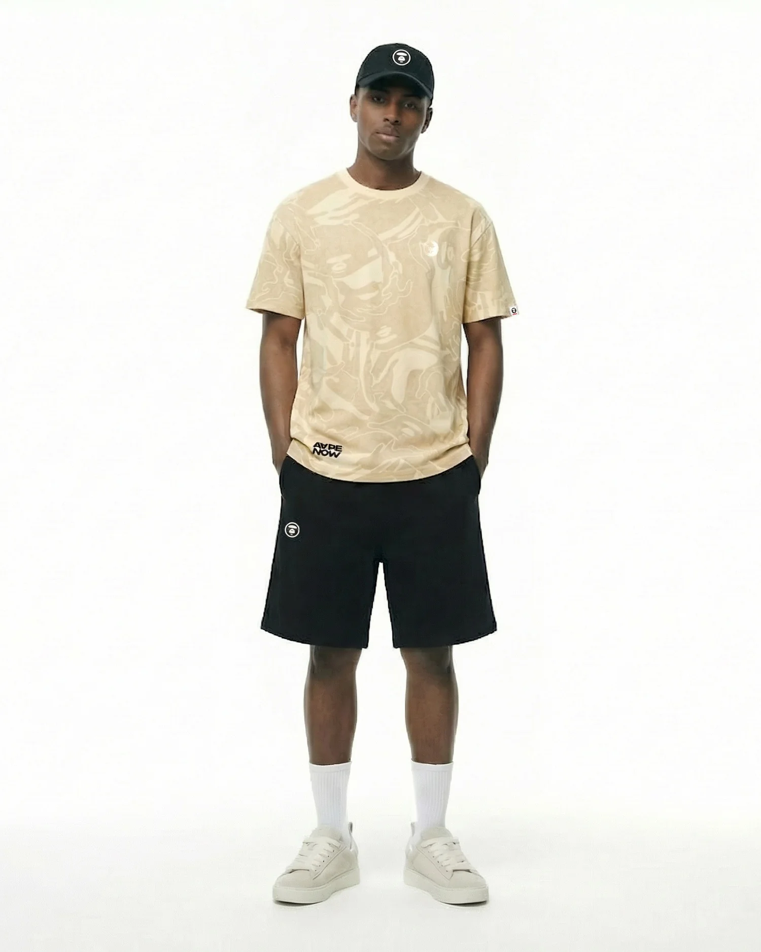 AAPENOW moonface sweat shorts - Image 2